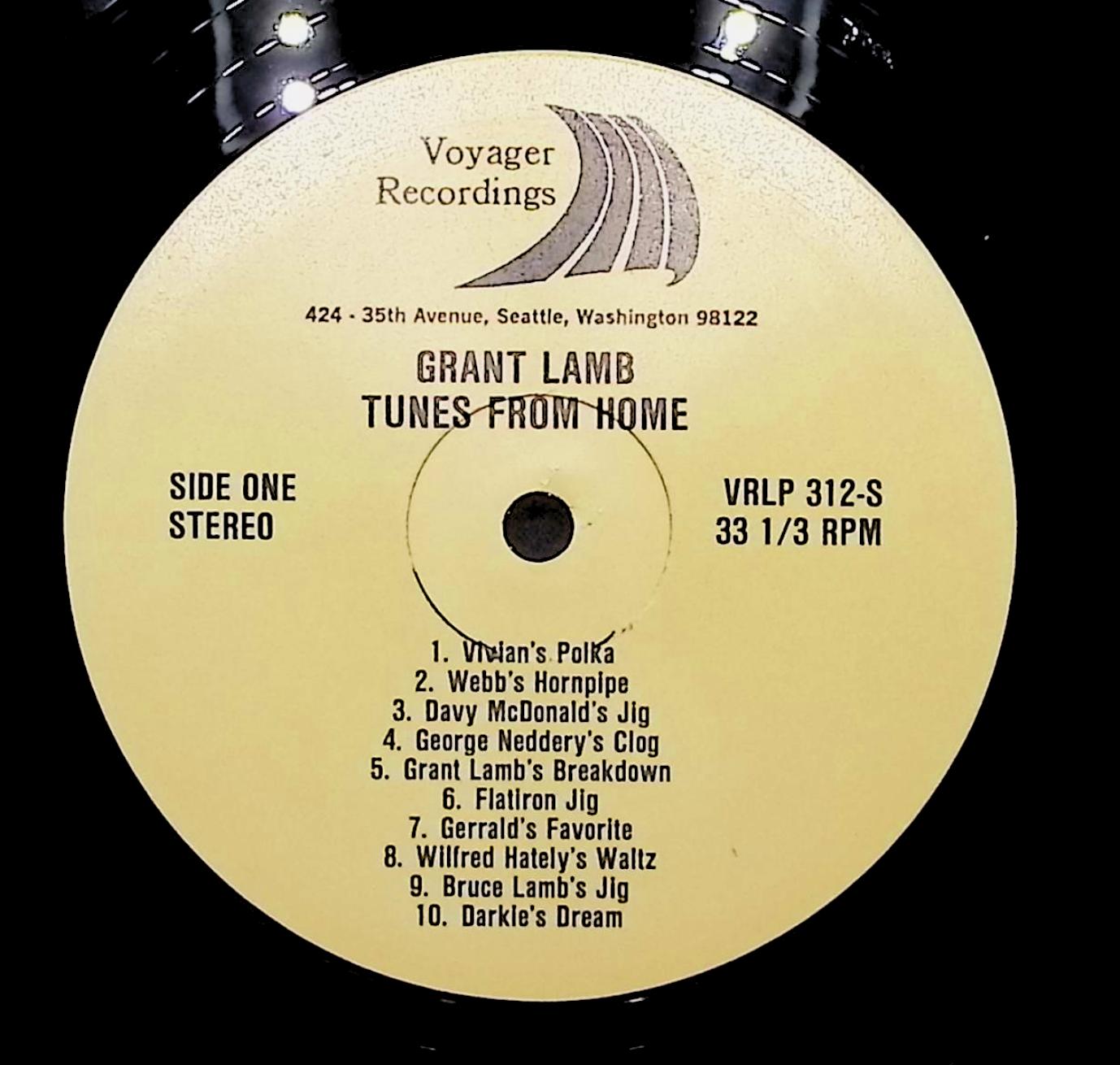 Grant Lamb Tunes From Home 12" LP 1974 VRLP 312-S Folk, World, & Country — image 2