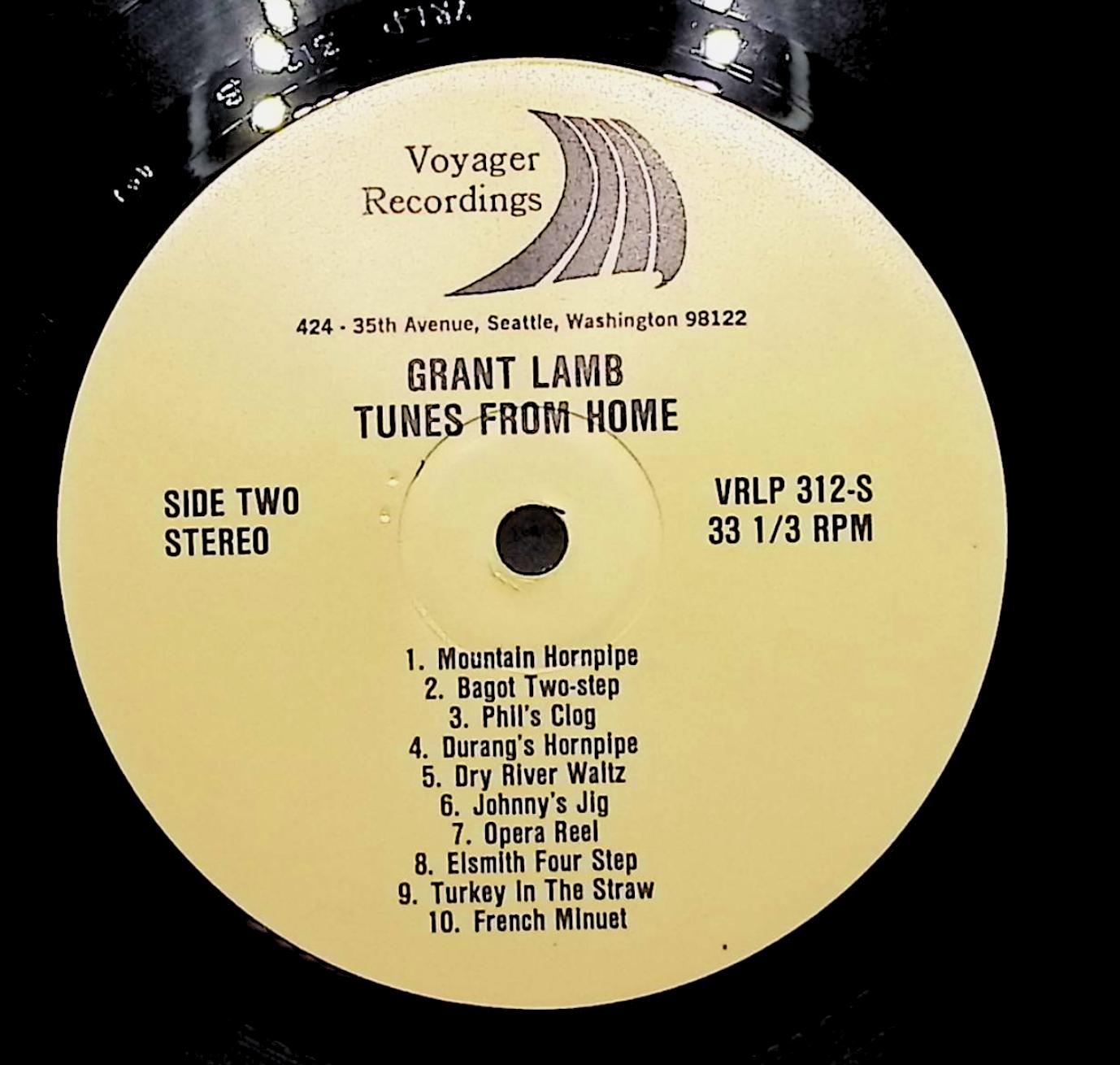 Grant Lamb Tunes From Home 12" LP 1974 VRLP 312-S Folk, World, & Country — image 4