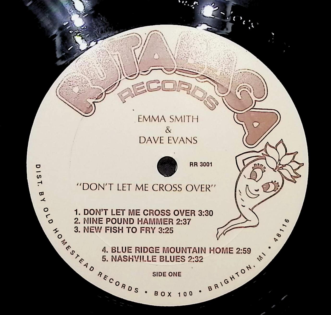 Emma Smith -Don't Let Me Cross Over 1984 LP RR-3001 	Folk, World, & Country — image 4