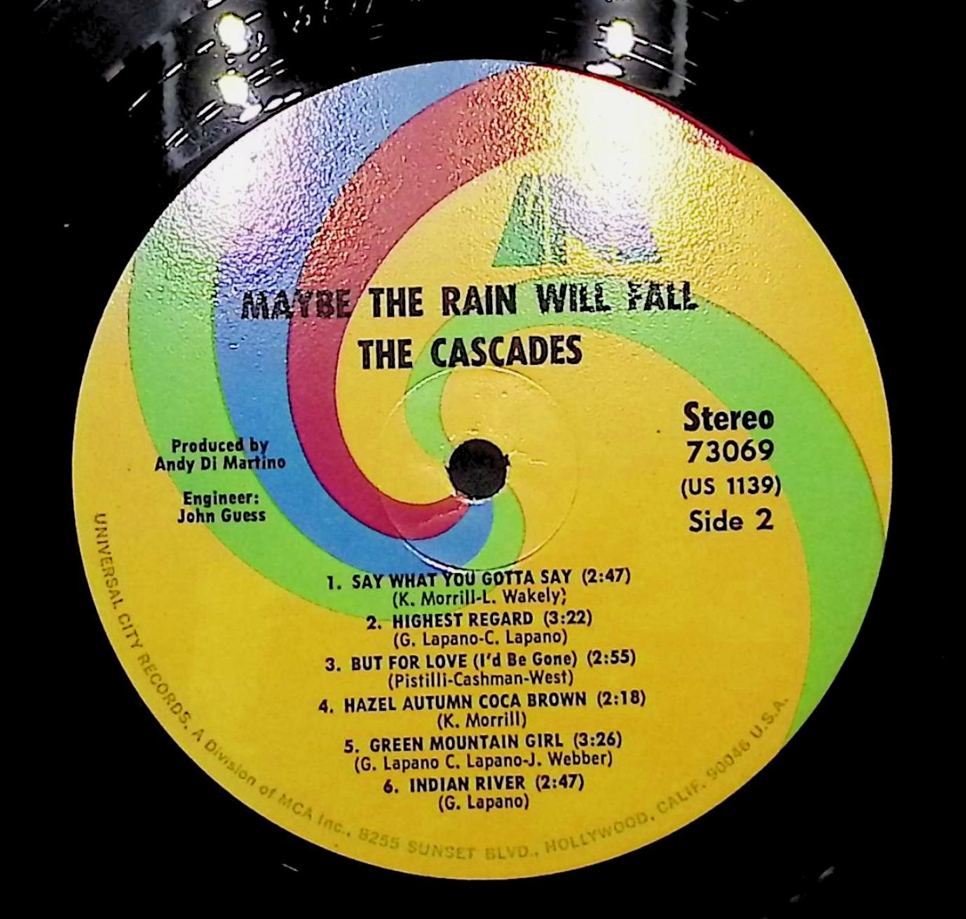 The Cascades -Maybe The Rain Will Fall 1969 LP Country Rock, Psychedelic Rock — image 2