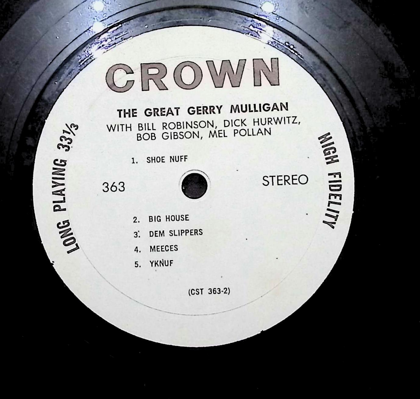 The Great Gerry Mulligan 1963 LP CST 363 Jazz — image 2