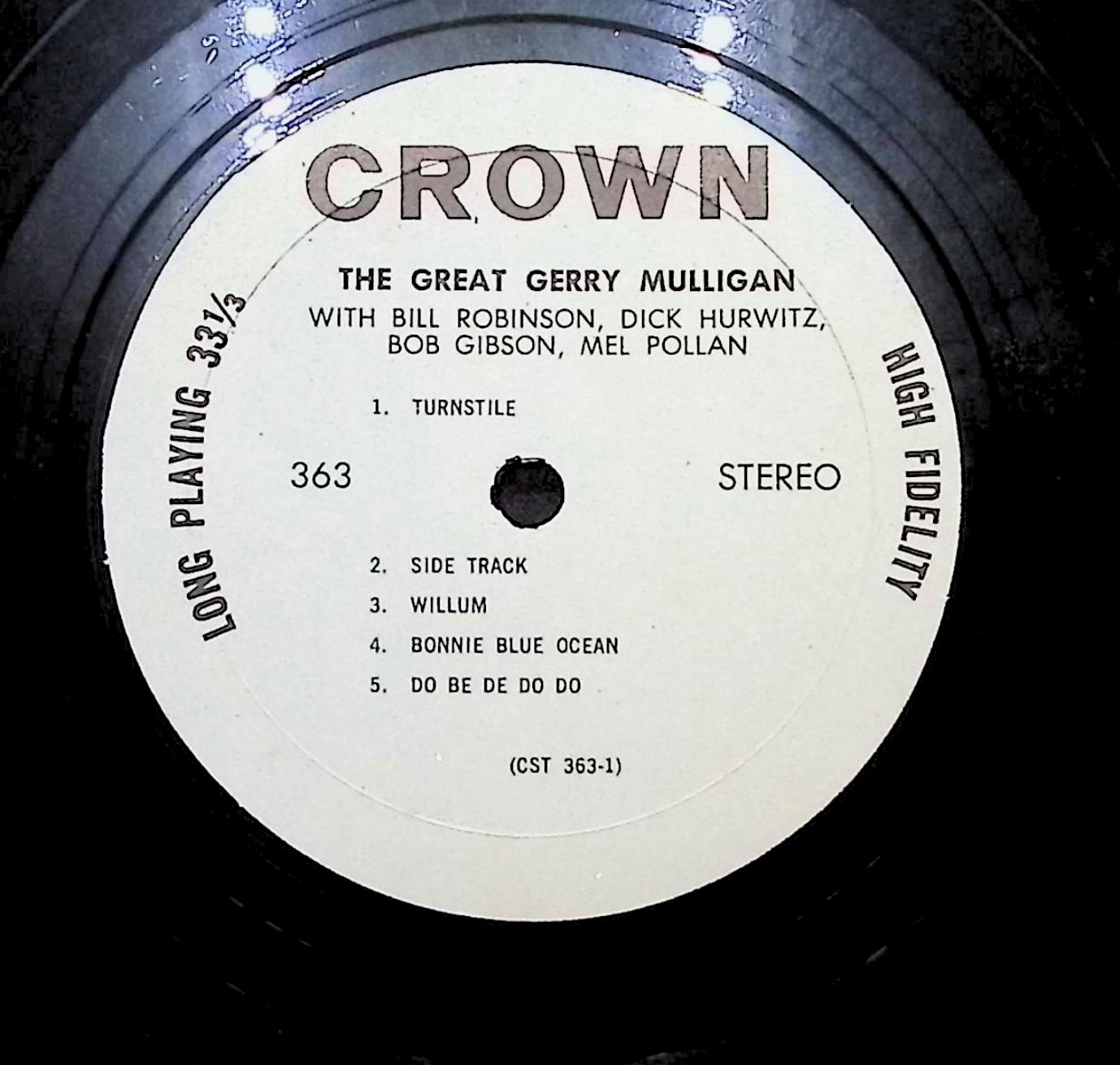The Great Gerry Mulligan 1963 LP CST 363 Jazz — image 4