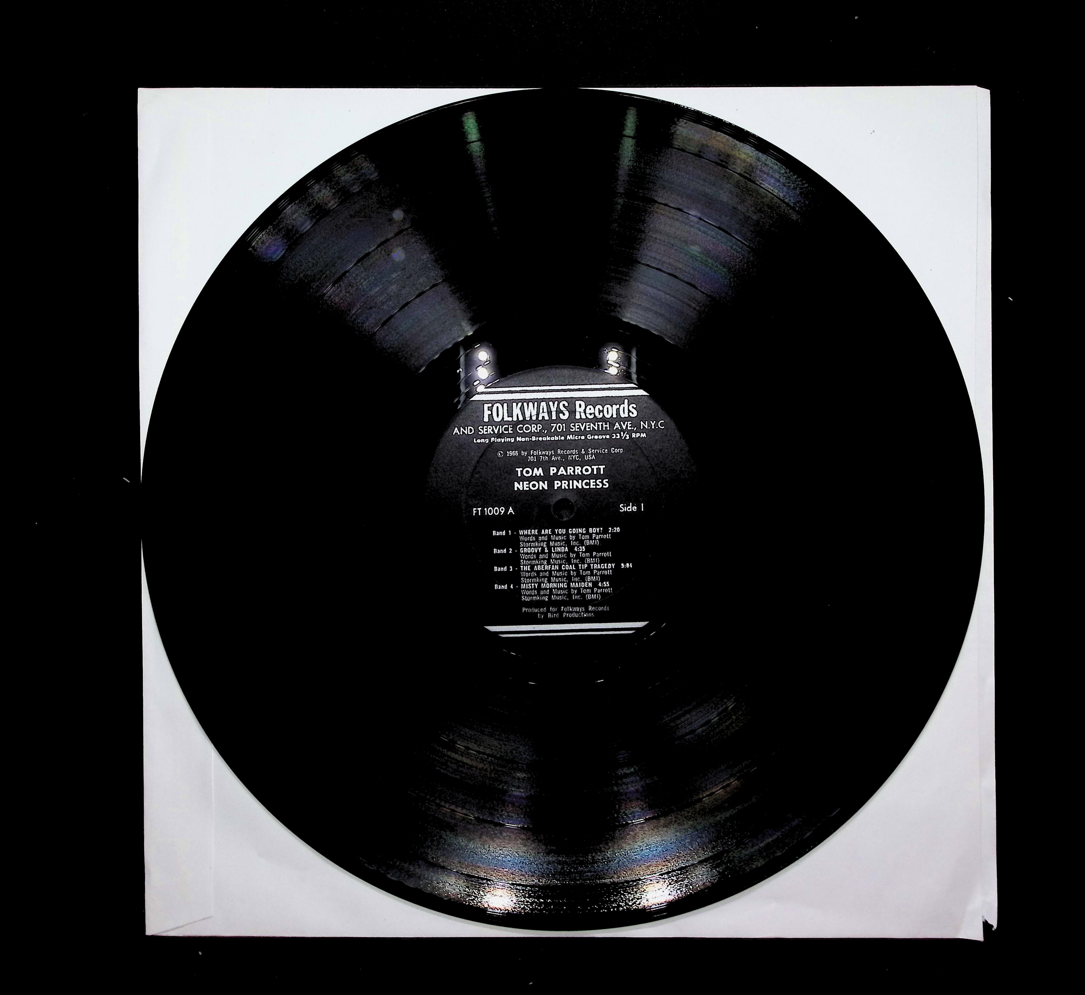 Tom Parrott Neon Princess 1968 LP FT 1009 	Rock, Folk, World, & Country  — image 3