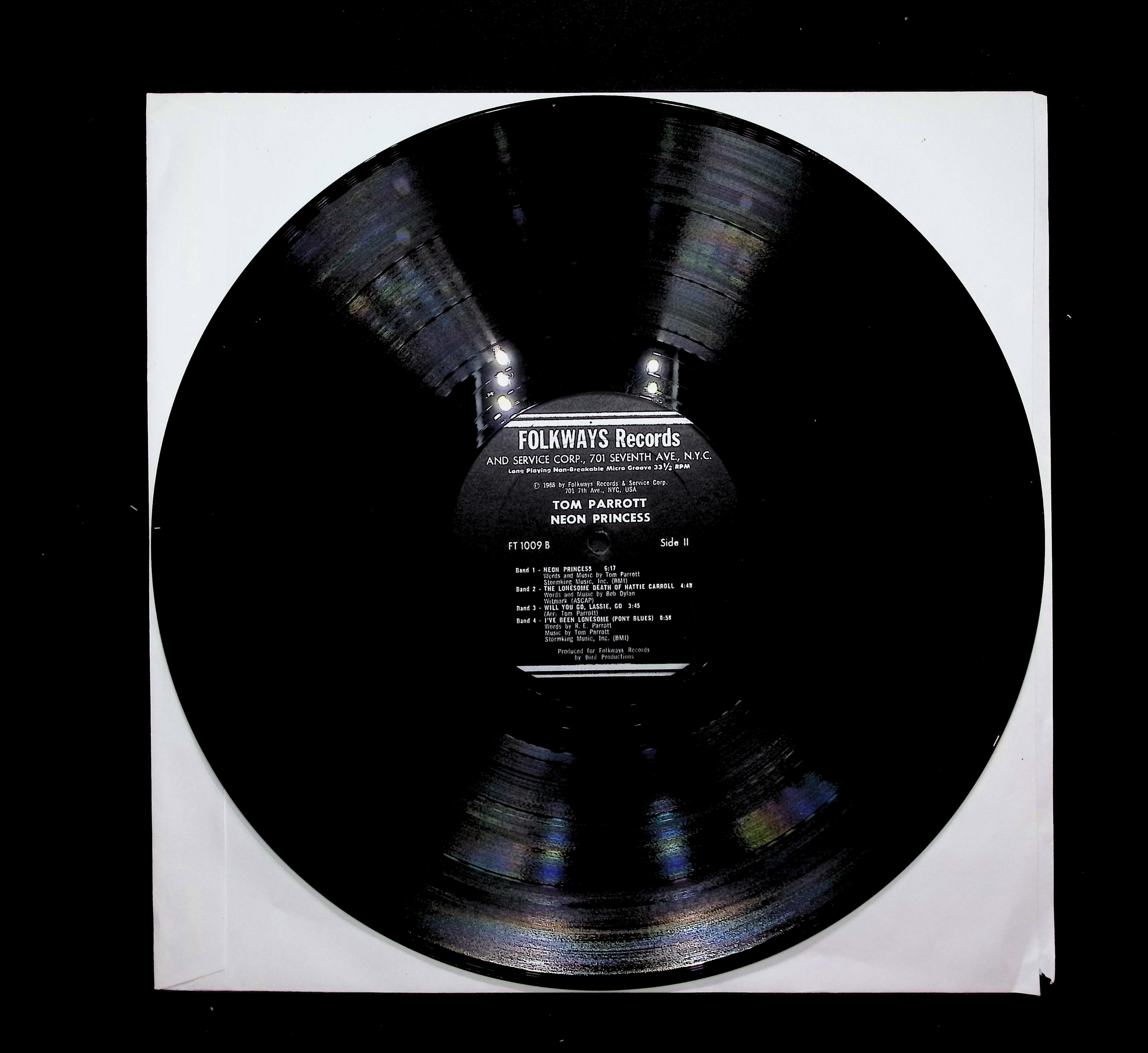 Tom Parrott Neon Princess 1968 LP FT 1009 	Rock, Folk, World, & Country  — image 5