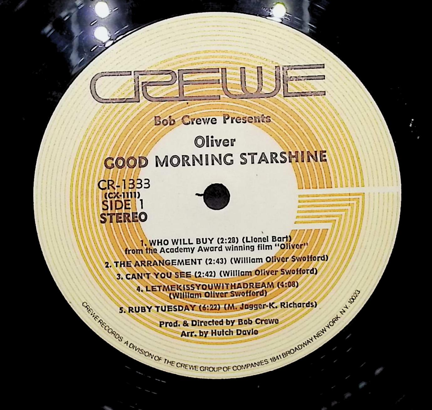 Oliver-Good Morning Starshine 1969 LP CR-1333 Rock pop — image 2