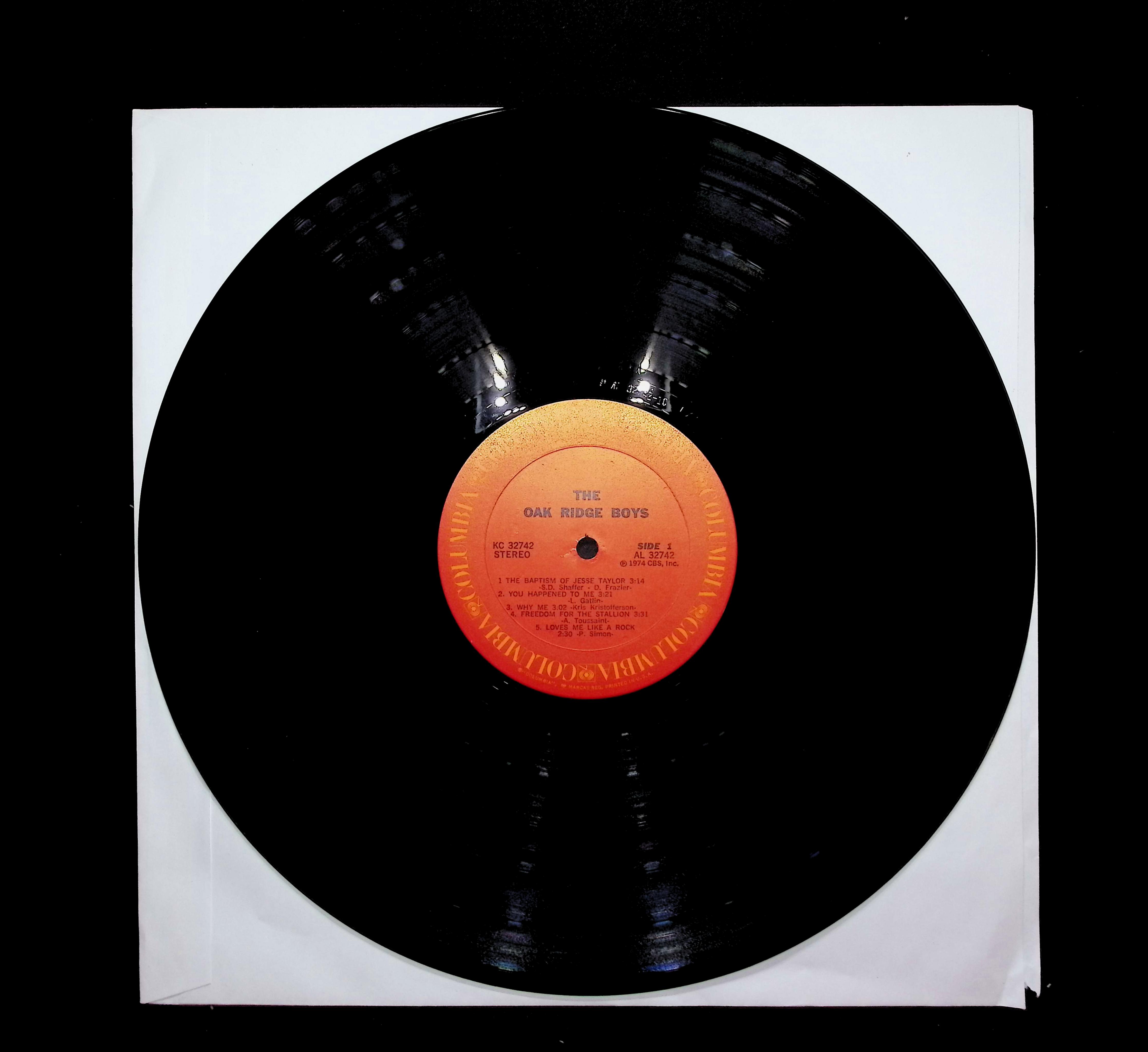 The Oak Ridge Boys 1974 LP KC 32742 Folk, World, & Country — image 5