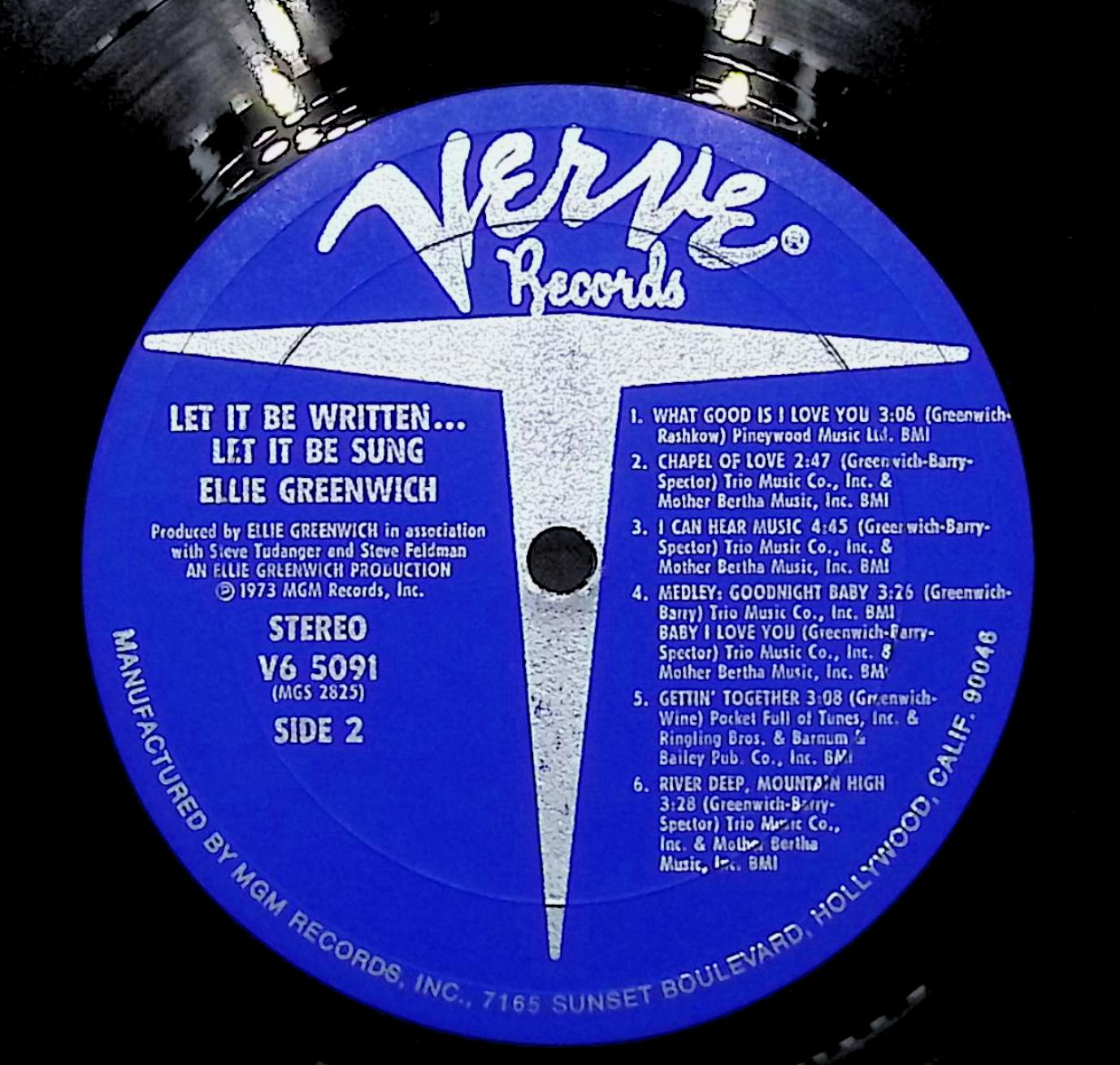 Ellie Greenwich Let It Be Written, Let It Be Sung 1973 LP 	Sunshine Pop  — image 2