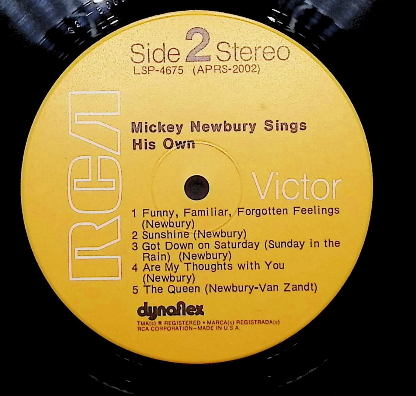 Mickey Newbury Sings His Own 1972 LP LSP-4675 Folk, World, & Country — image 2