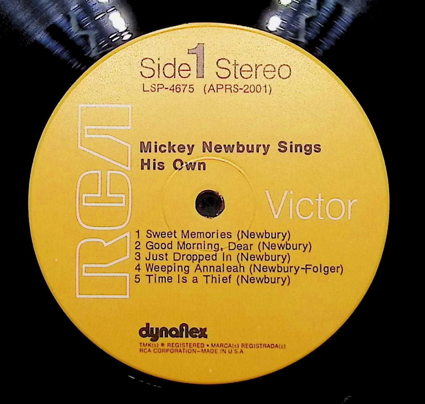Mickey Newbury Sings His Own 1972 LP LSP-4675 Folk, World, & Country — image 4