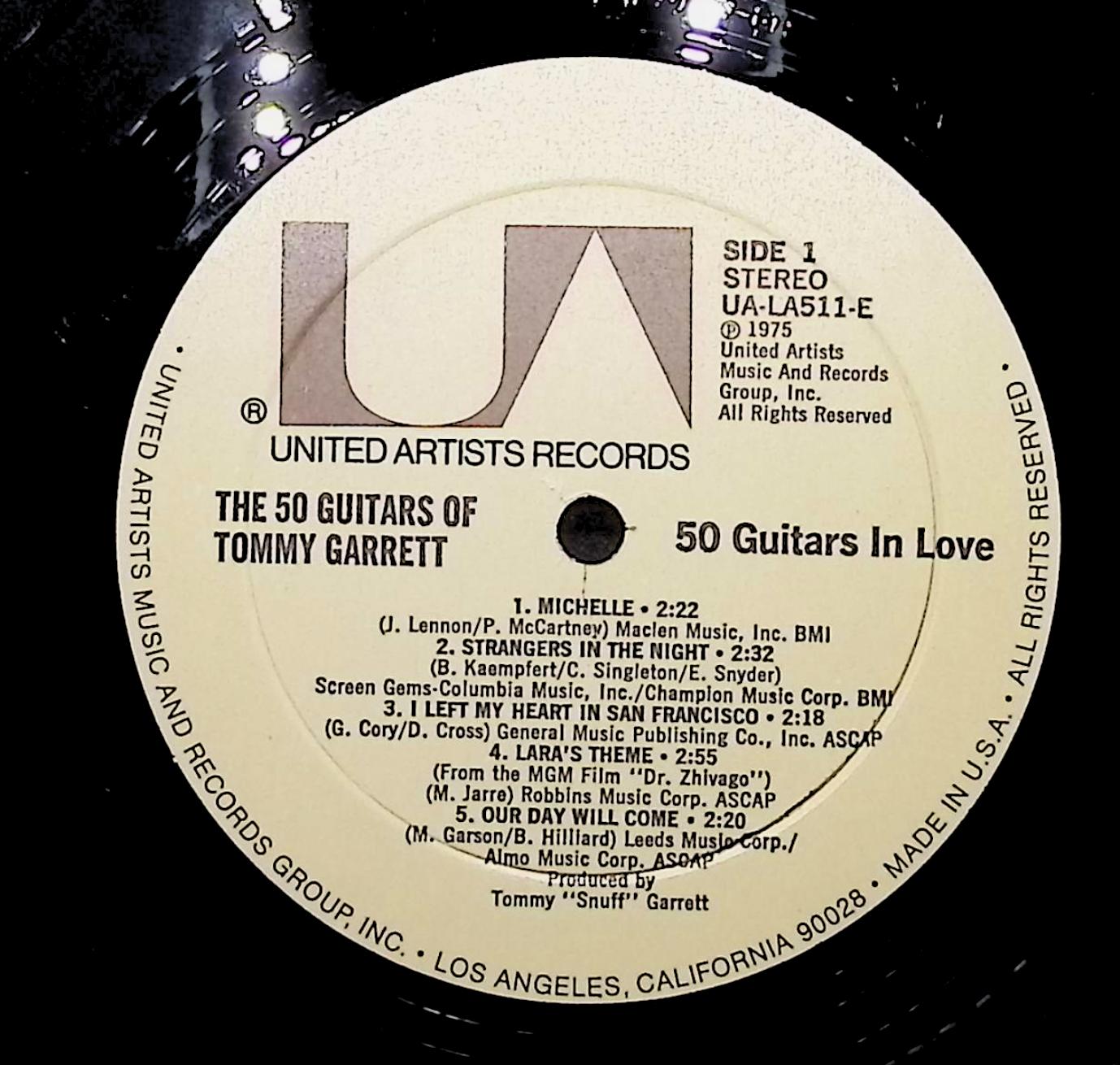 The 50 Guitars Of Tommy Garrett 1975 LP Folk, World, & Country  — image 4