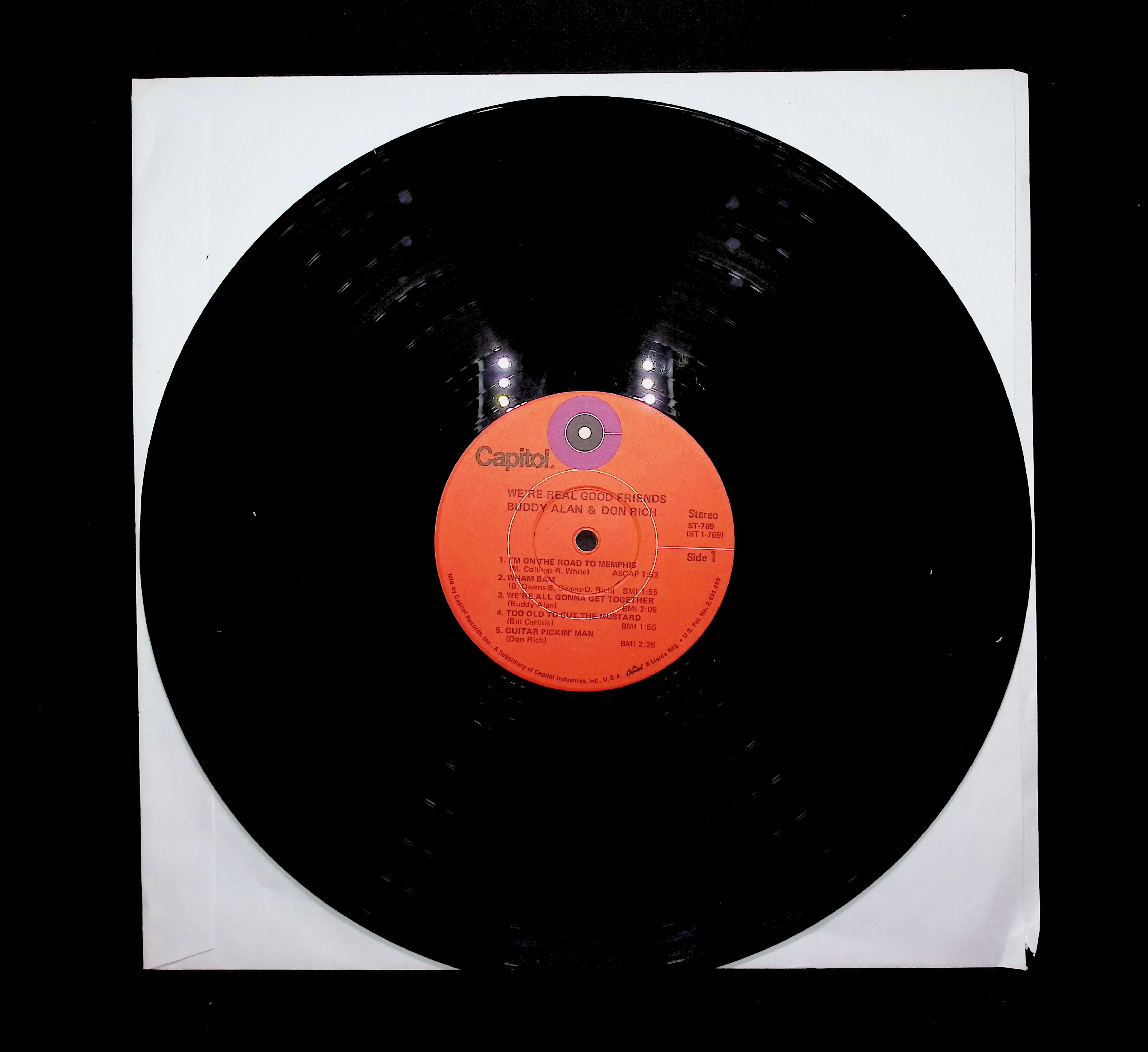 Buddy Alan & Don Rich-We're Real Good Friends-1971 LP Folk, World, & Country  — image 3