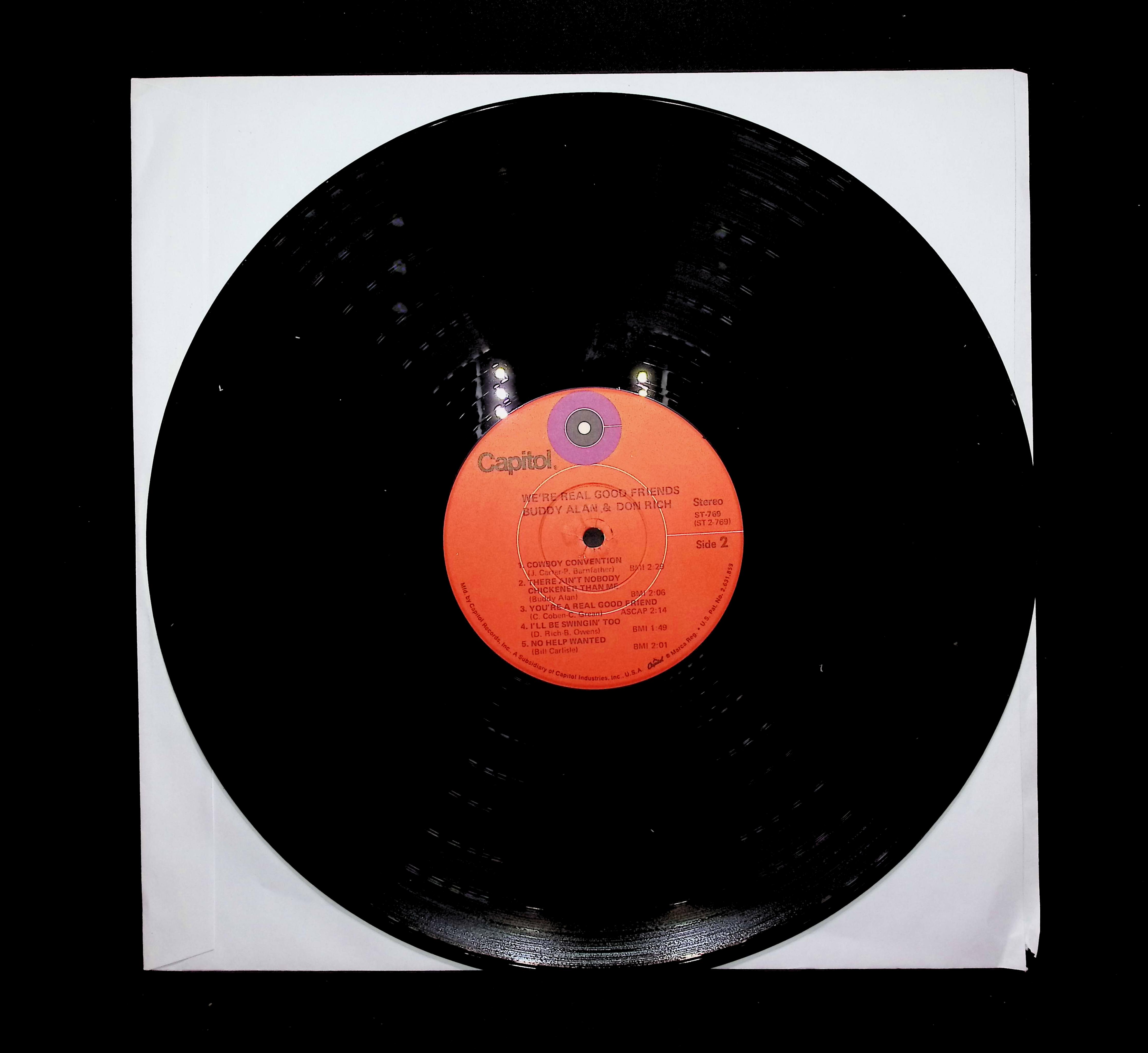 Buddy Alan & Don Rich-We're Real Good Friends-1971 LP Folk, World, & Country  — image 5