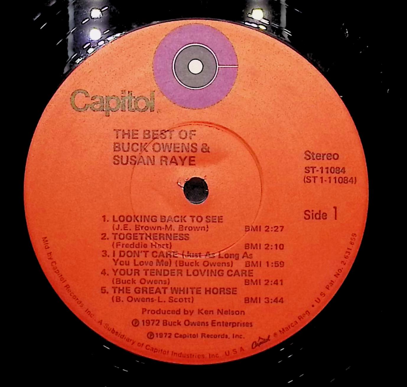 The Best Of Buck Owens & Susan Raye 1972 LP Folk, World, & Country  — image 2