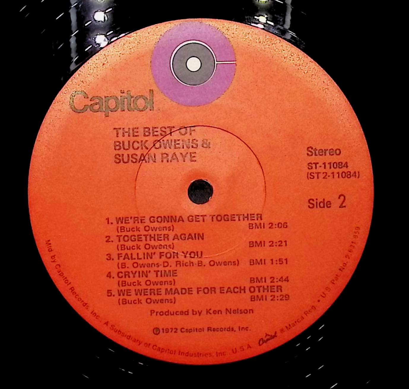 The Best Of Buck Owens & Susan Raye 1972 LP Folk, World, & Country  — image 4