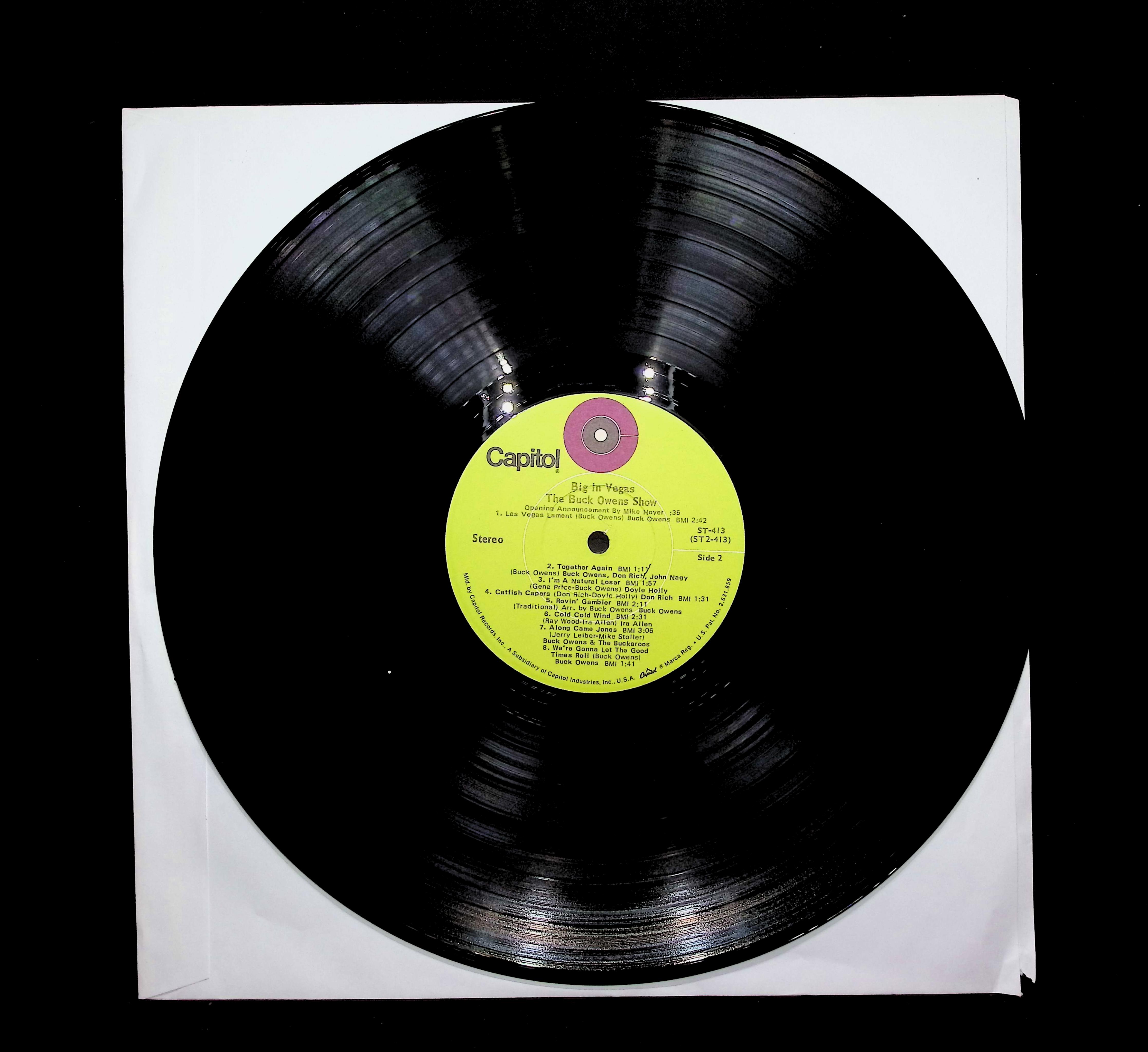The Buck Owens Show Big In Vegas LP ST-413 Folk, World, &Country  — image 3