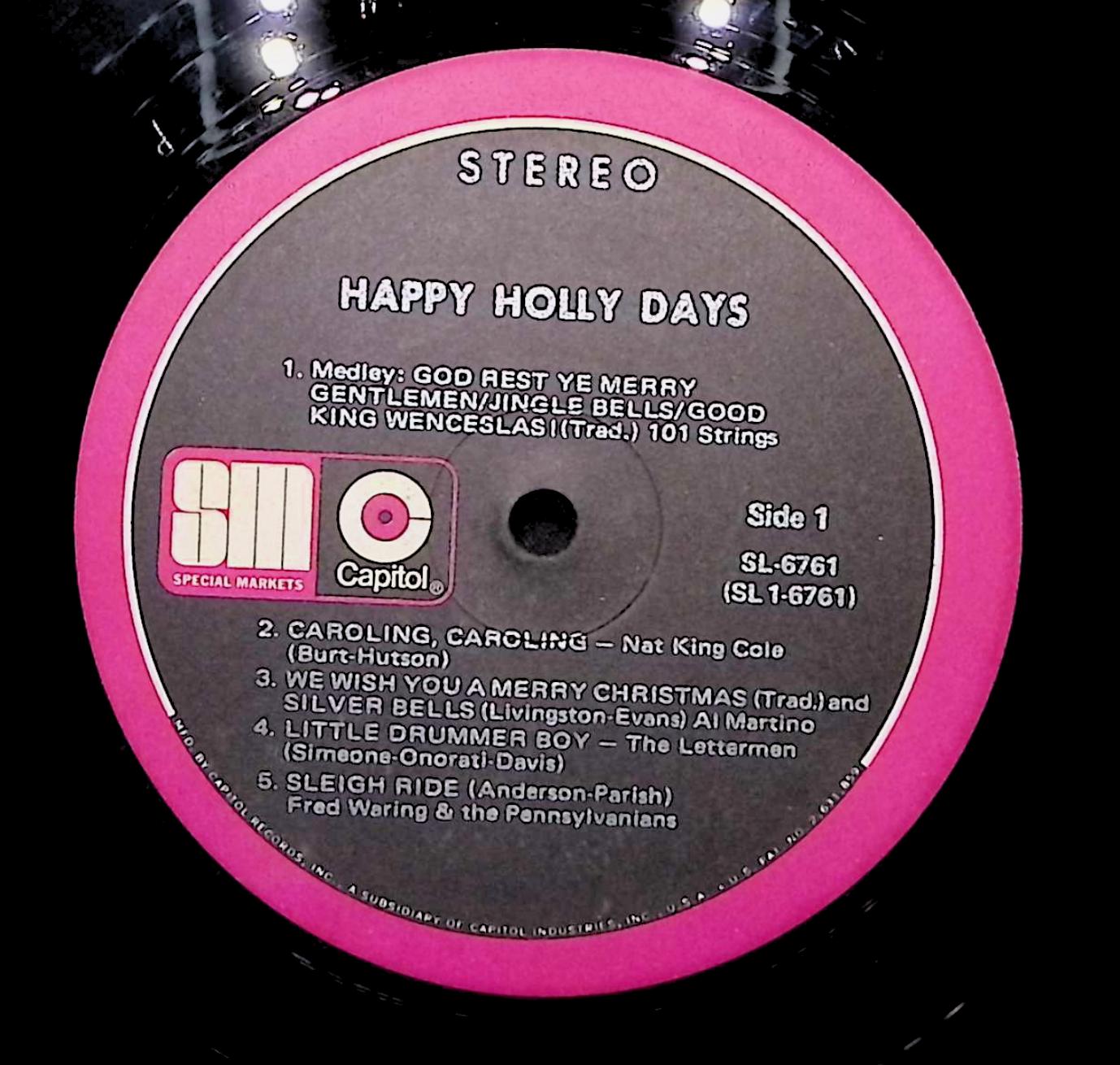 Various Artists Happy Holly Days Album 3 LP SL-6761 Pop  — image 4