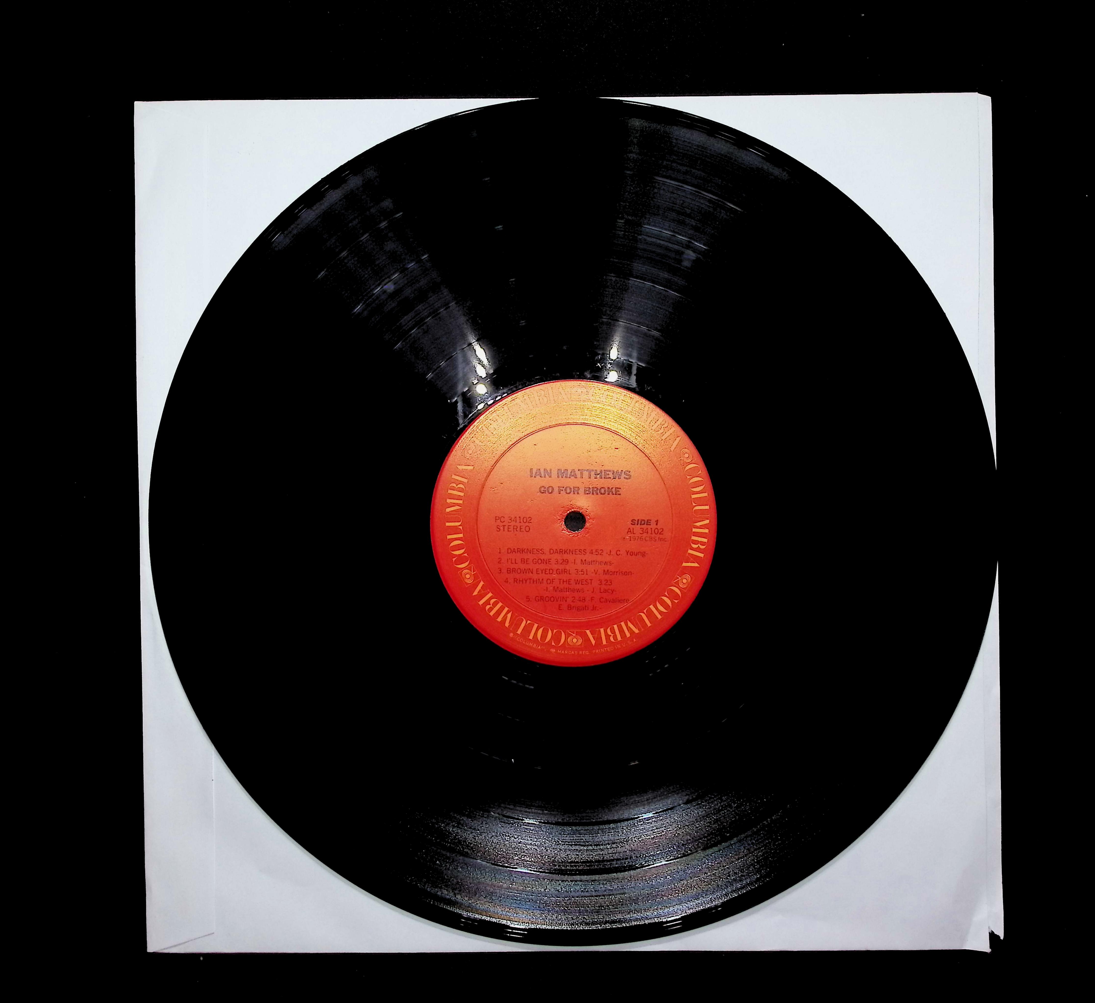 Iain Matthews Go For Broke 1976 LP PC 34102 Rock  — image 5