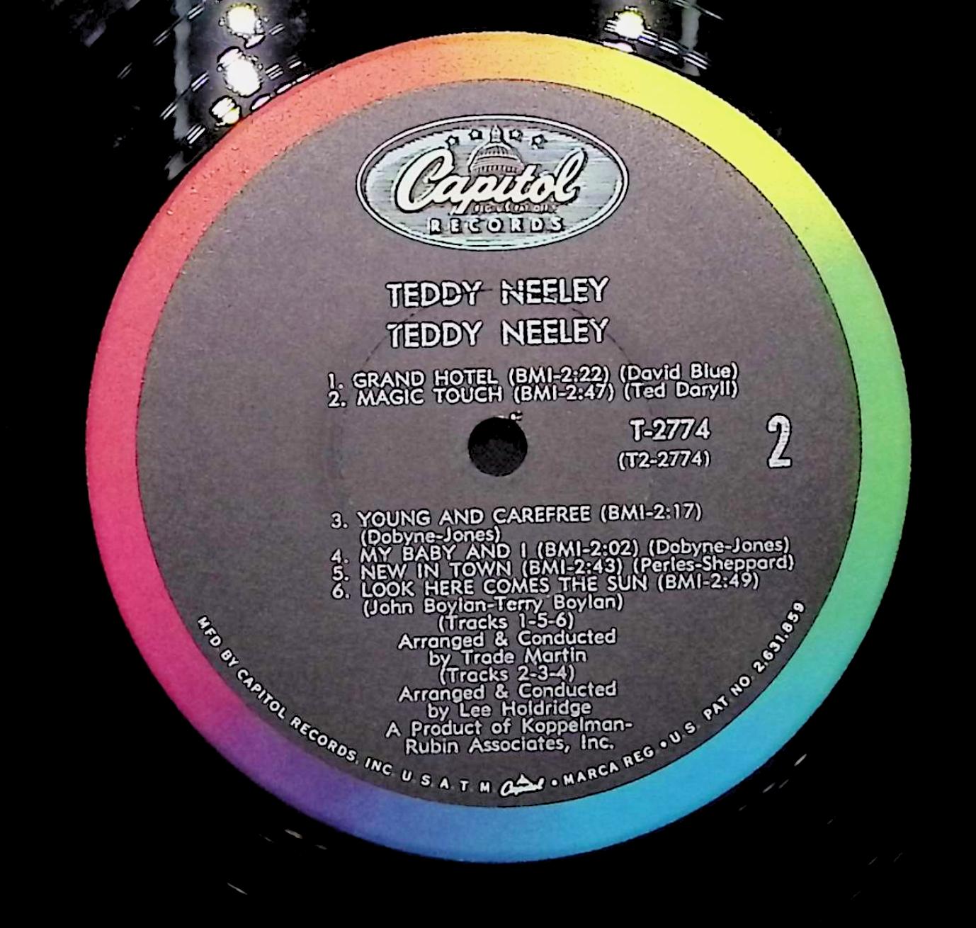 Various Artists Teddy Neeley 1966 LP T 2774 Rock, Funk / Soul, Pop  — image 4