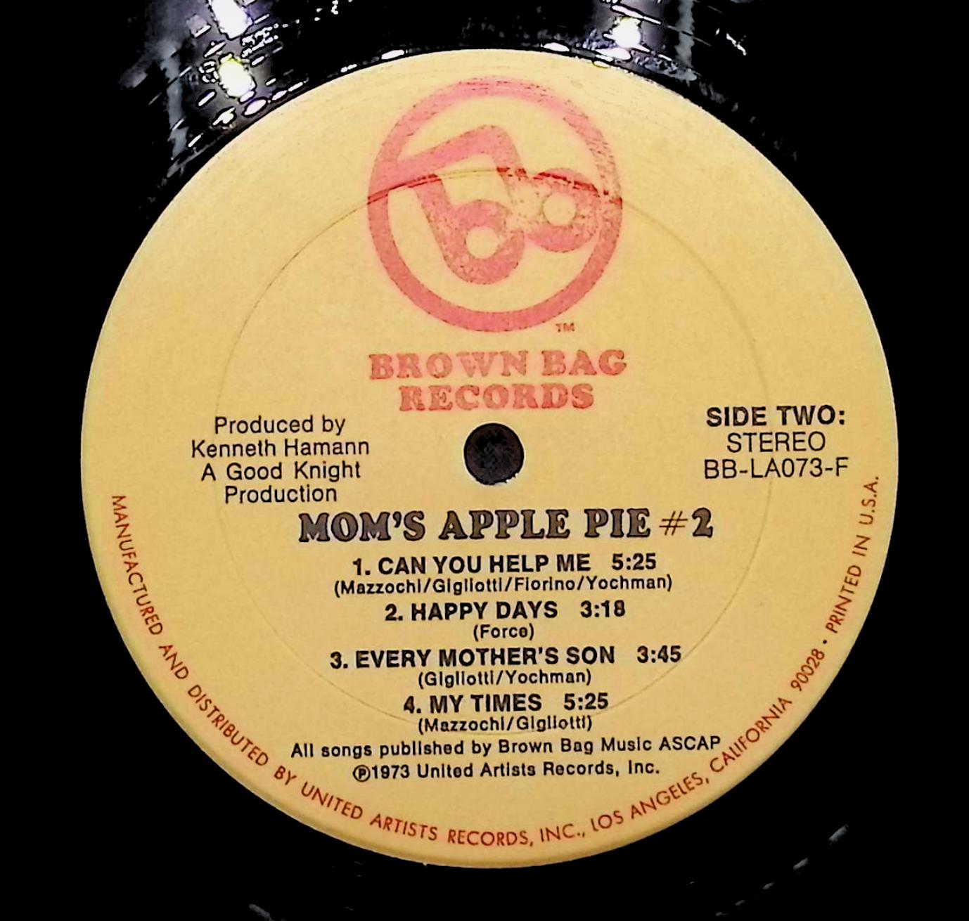 Mom's Apple Pie #2 1973 LP BB-LA073-F Rock  — image 2