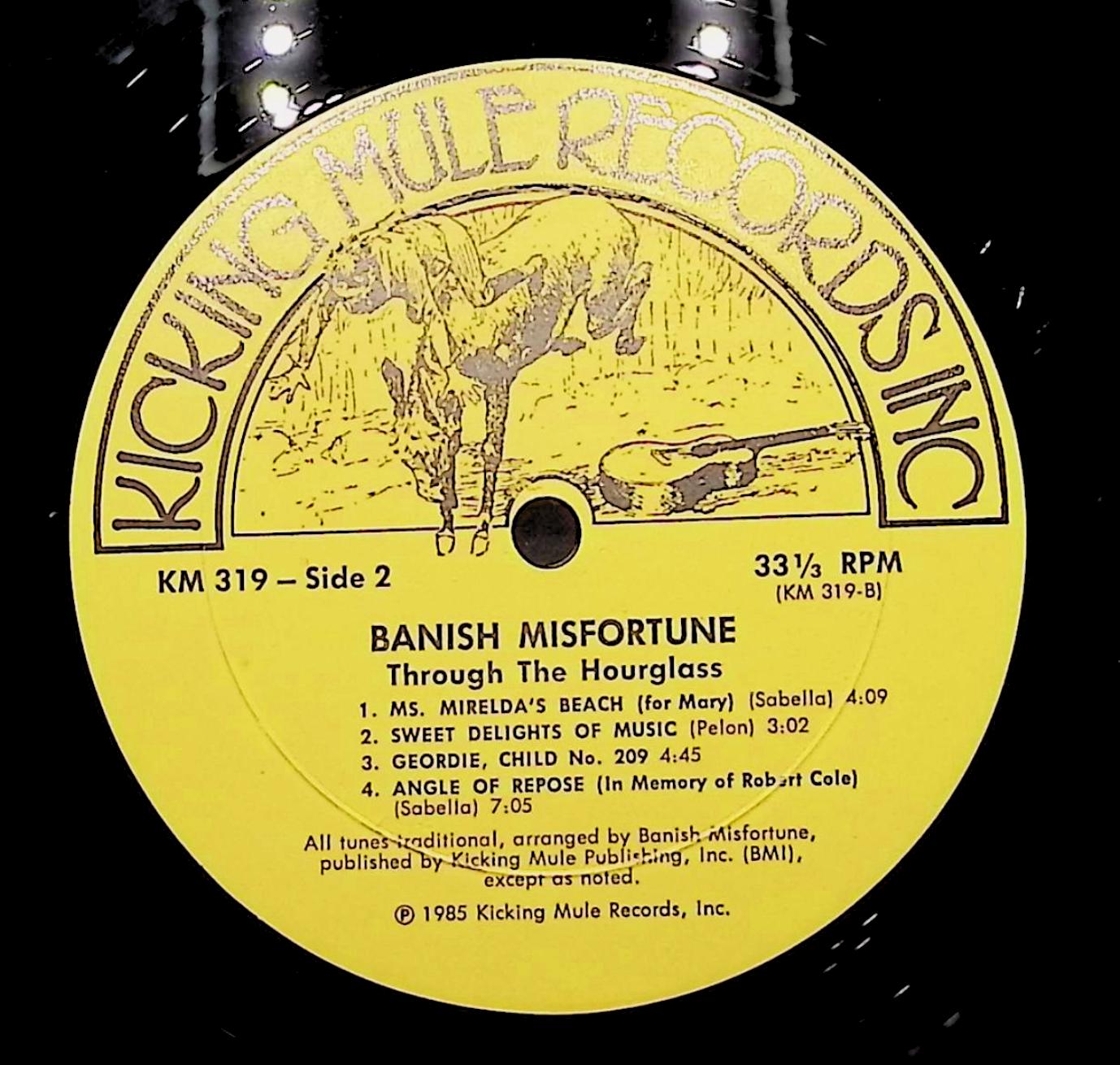 Banish Misfortune - Through The Hourglass 1985 LP Electronic, Jazz, Classical — image 2