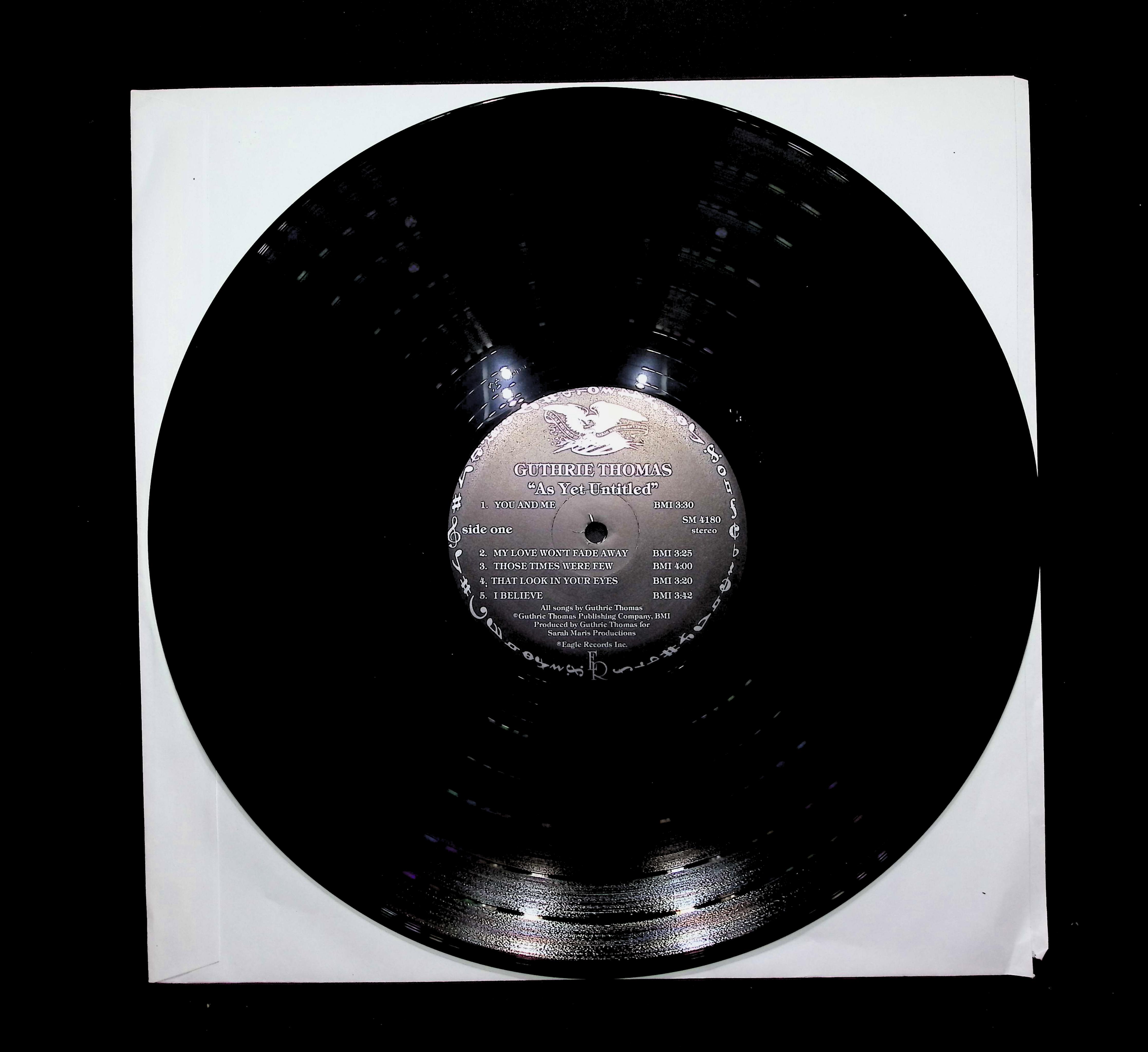 Guthrie Thomas As Yet Untitled 1983 LP SM 4180 Folk, World, & Country  — image 3