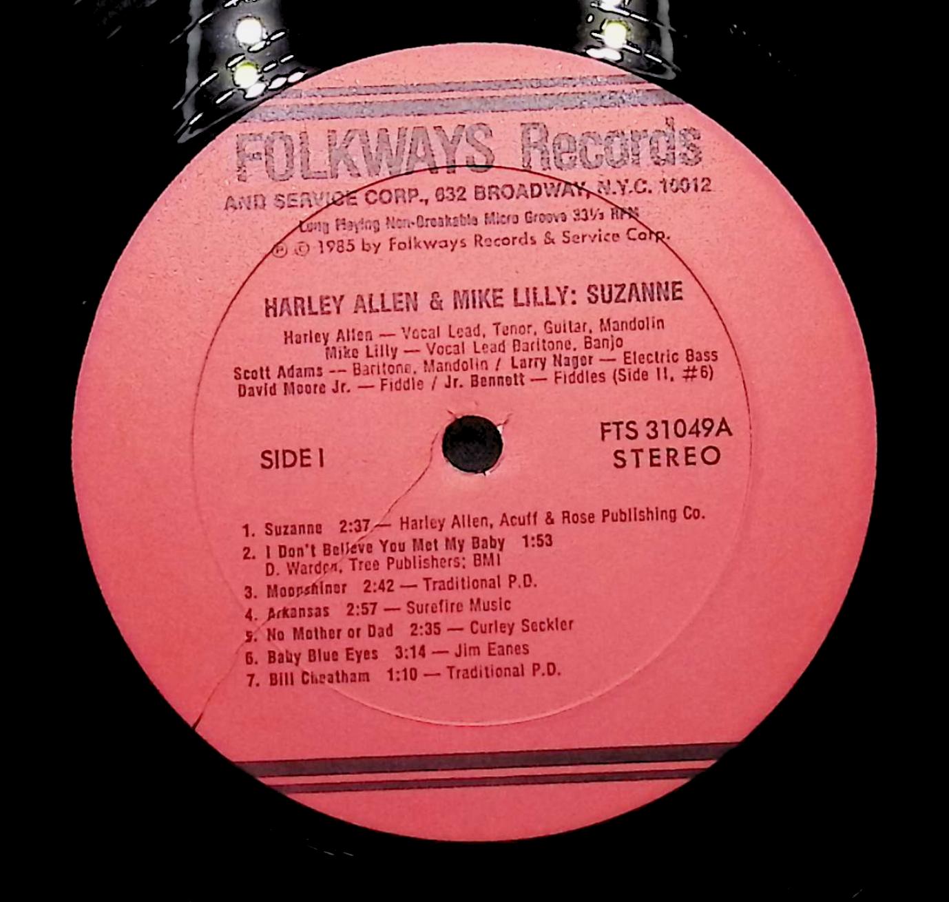 Harley Allen & Mike Lilly Harley Allen & Mike Lilly Suzanne 1985 LP FTS 31049 Fo — image 4