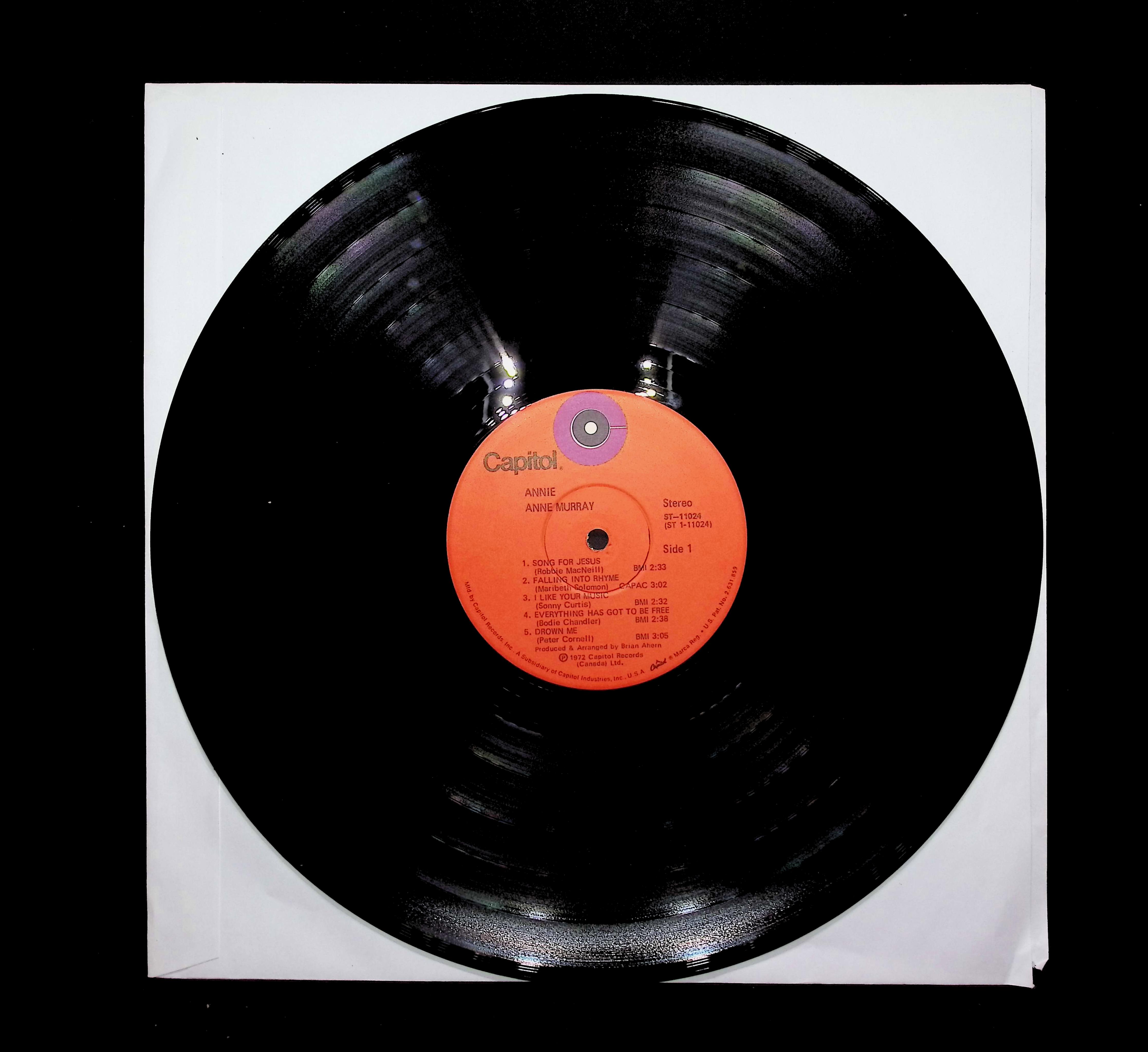 Anne Murray-Annie 1972 LP ST-11024 	Pop, Folk, World, & Country  — image 3