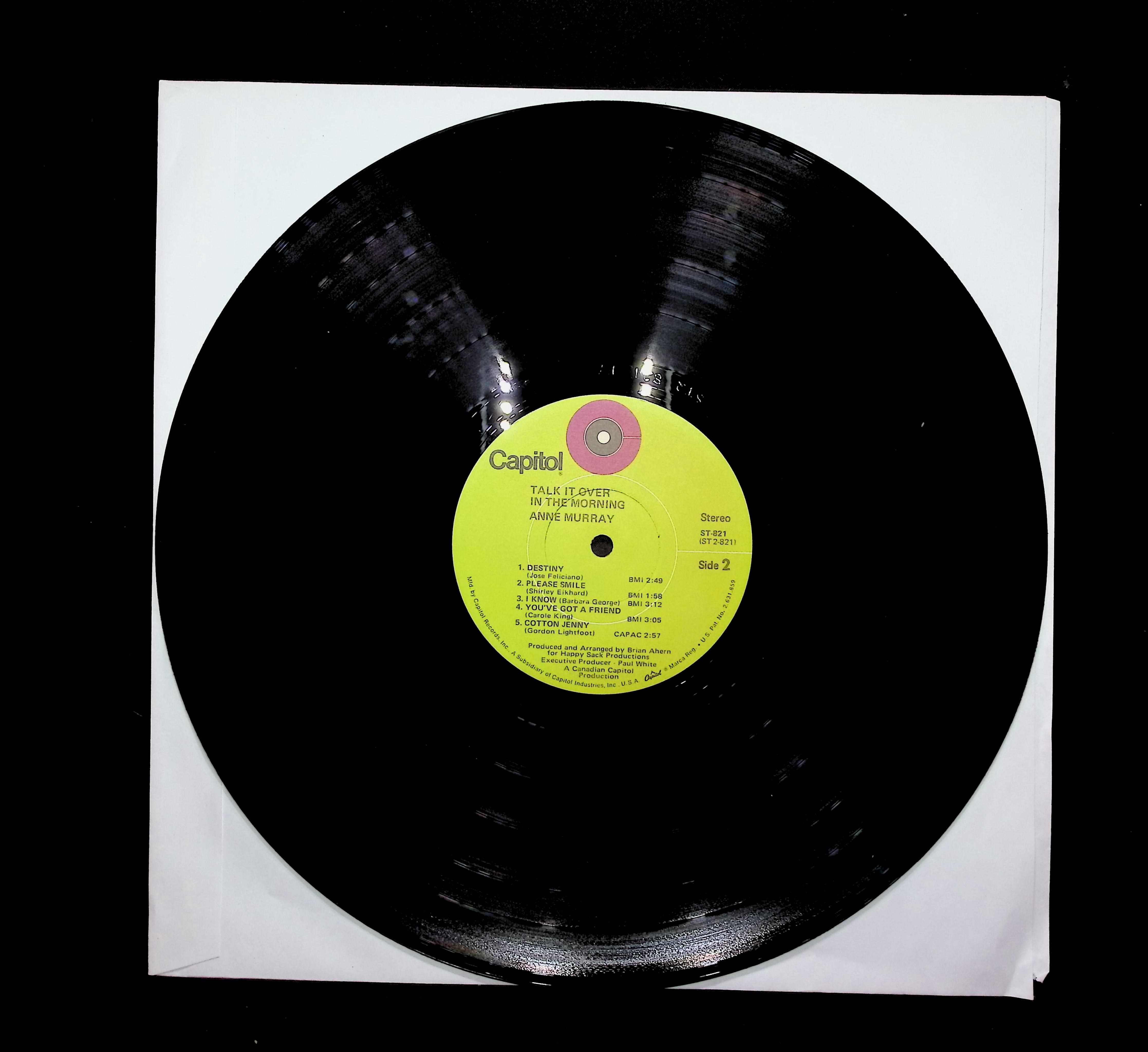 Anne Murray Talk It Over In The Morning 1971 LP  Folk, World, & Country  — image 3