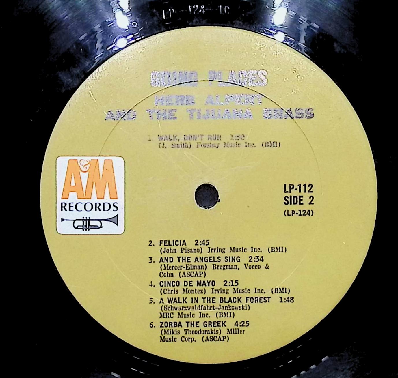 Herb Alpert & The Tijuana Brass !!Going Places!! 12" LP 0 A&M Records Jazz — image 4
