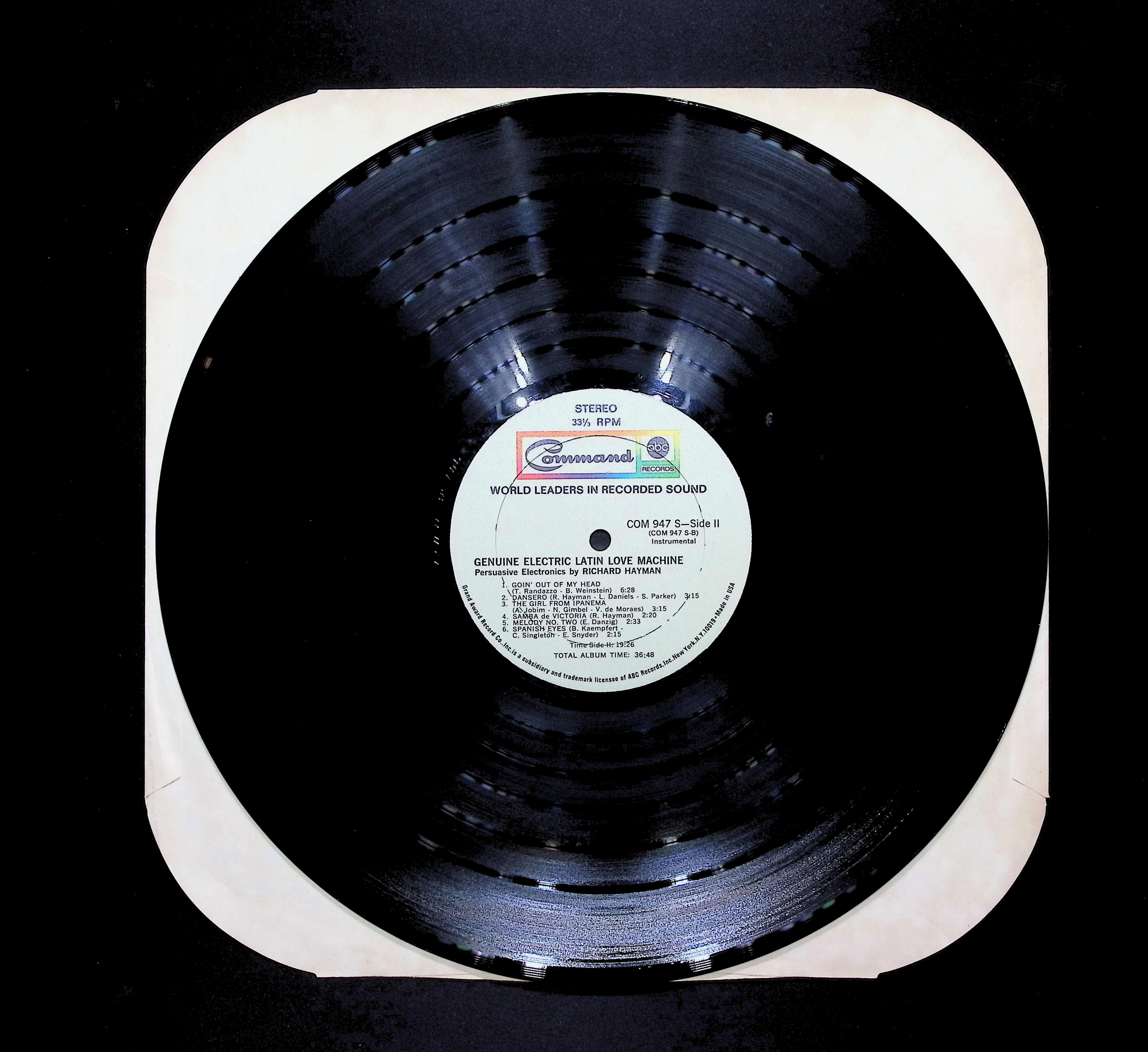Richard Hayman Genuine Electric Latin Love Machine 12" LP 1969 COM 947 S Electronic — image 3