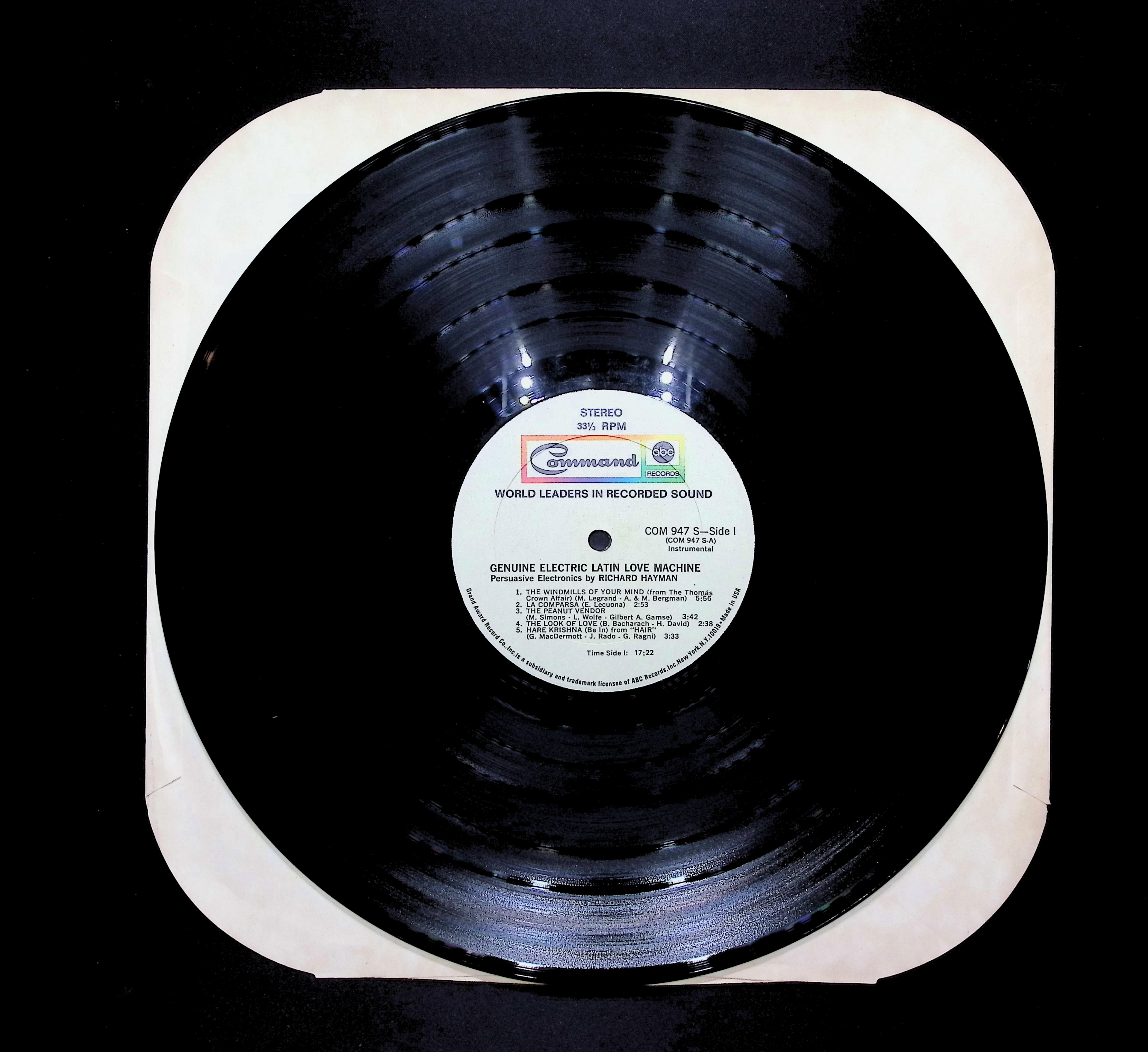 Richard Hayman Genuine Electric Latin Love Machine 12" LP 1969 COM 947 S Electronic — image 5