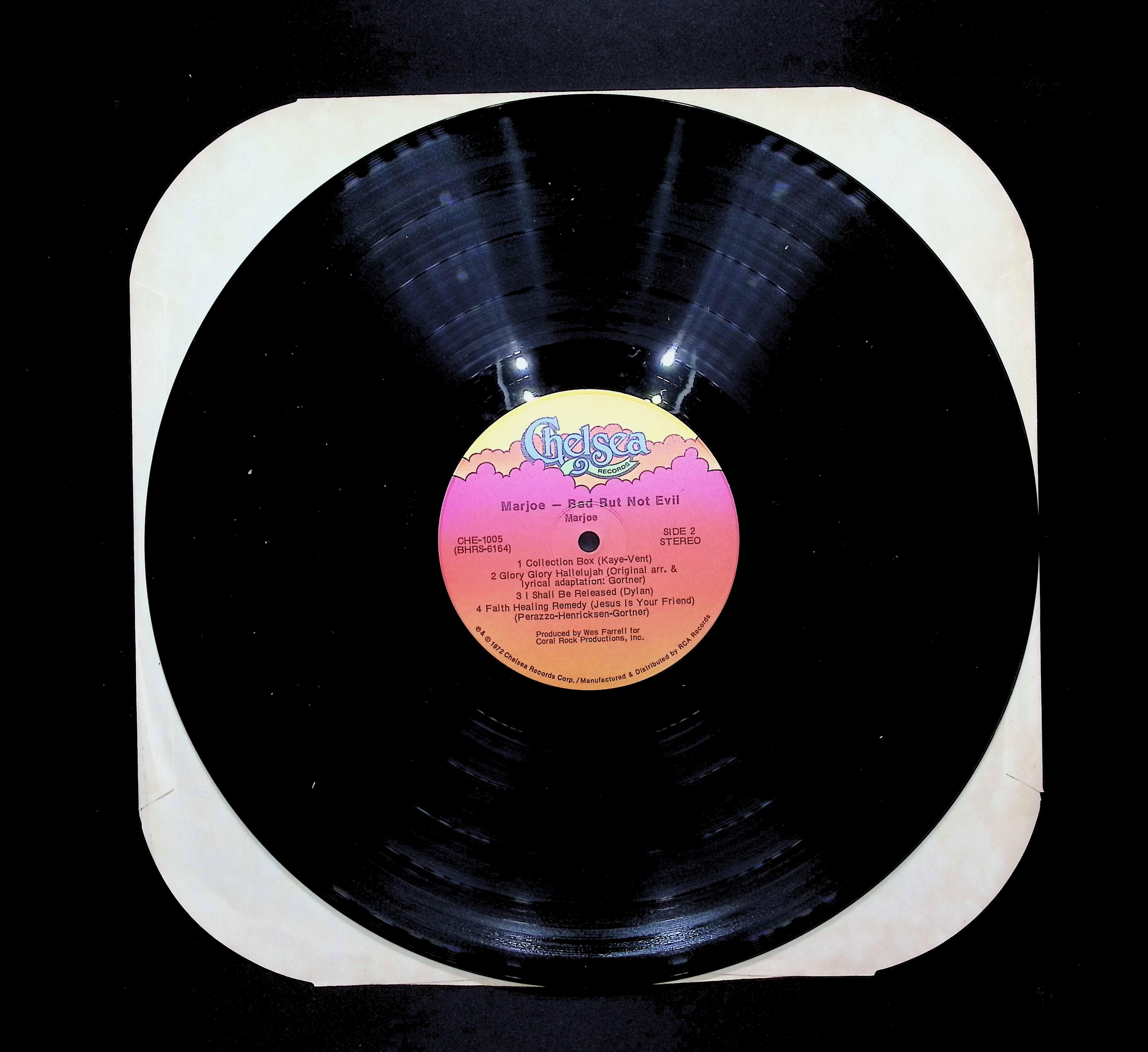 Marjoe Gortner Bad But Not Evil 12" LP 1973 CHE-1005 Rock — image 3