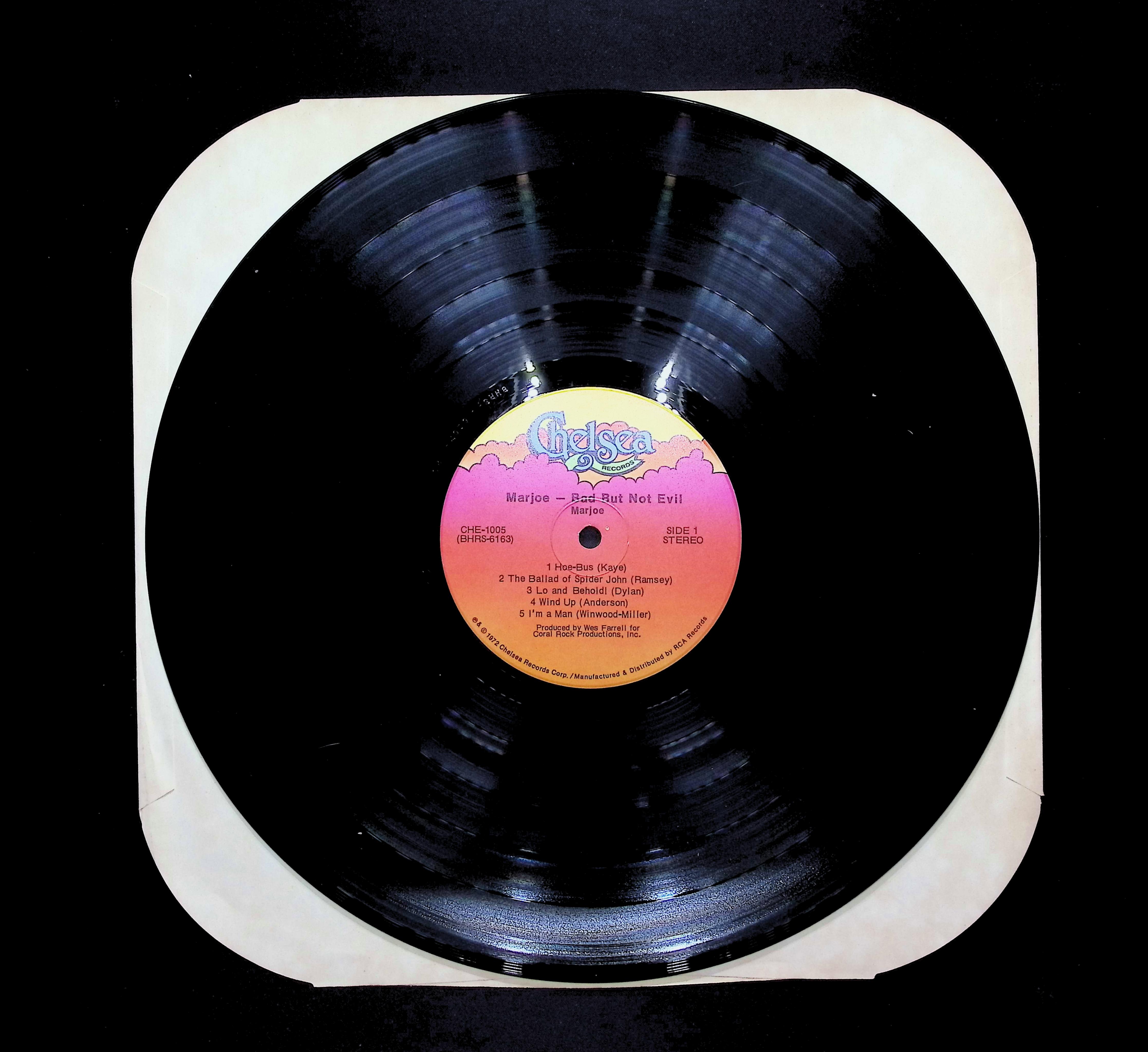 Marjoe Gortner Bad But Not Evil 12" LP 1973 CHE-1005 Rock — image 5