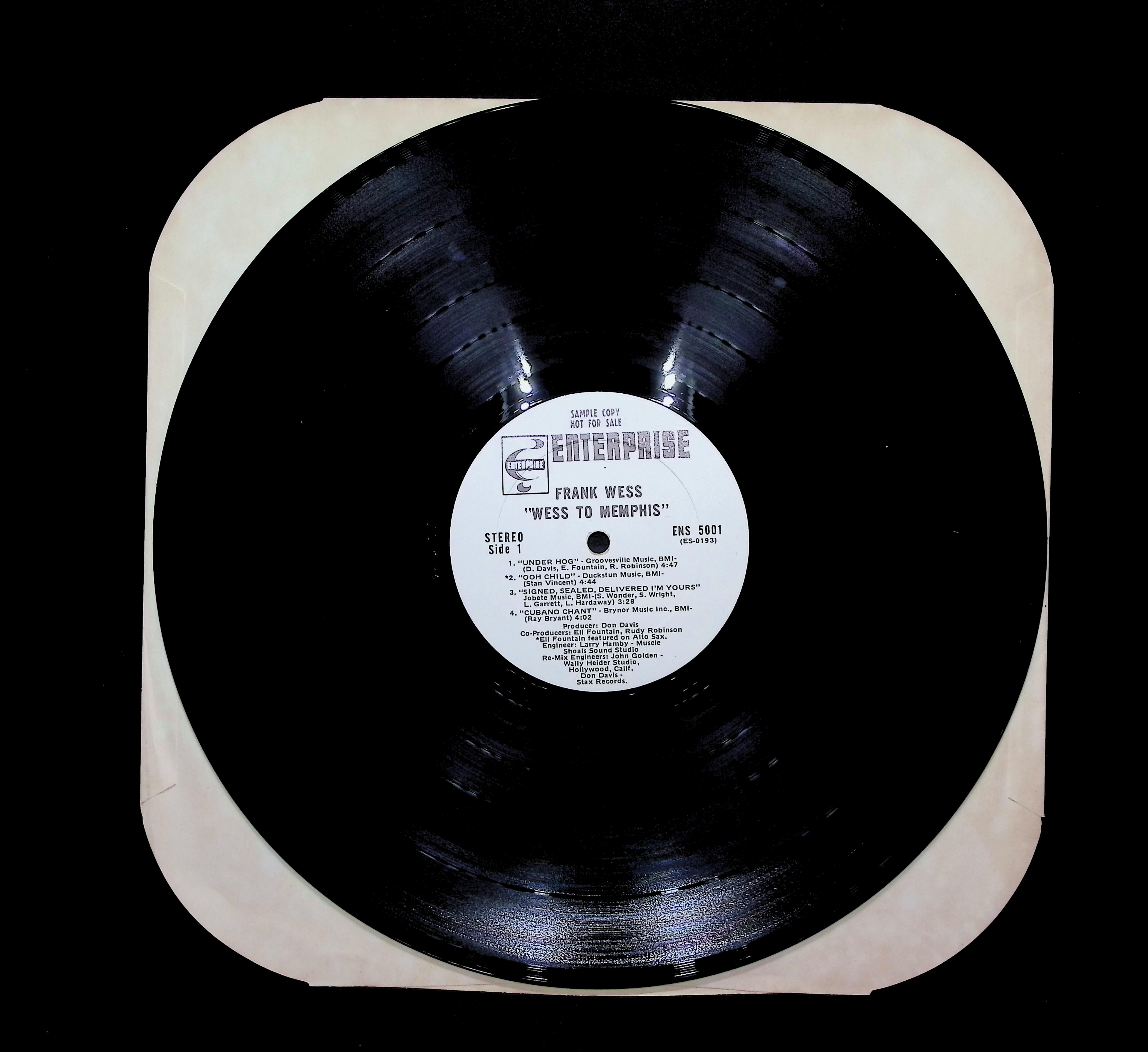 Frank Wess Wess To Memphis 12" LP 1971 ENS 5001 Jazz — image 3