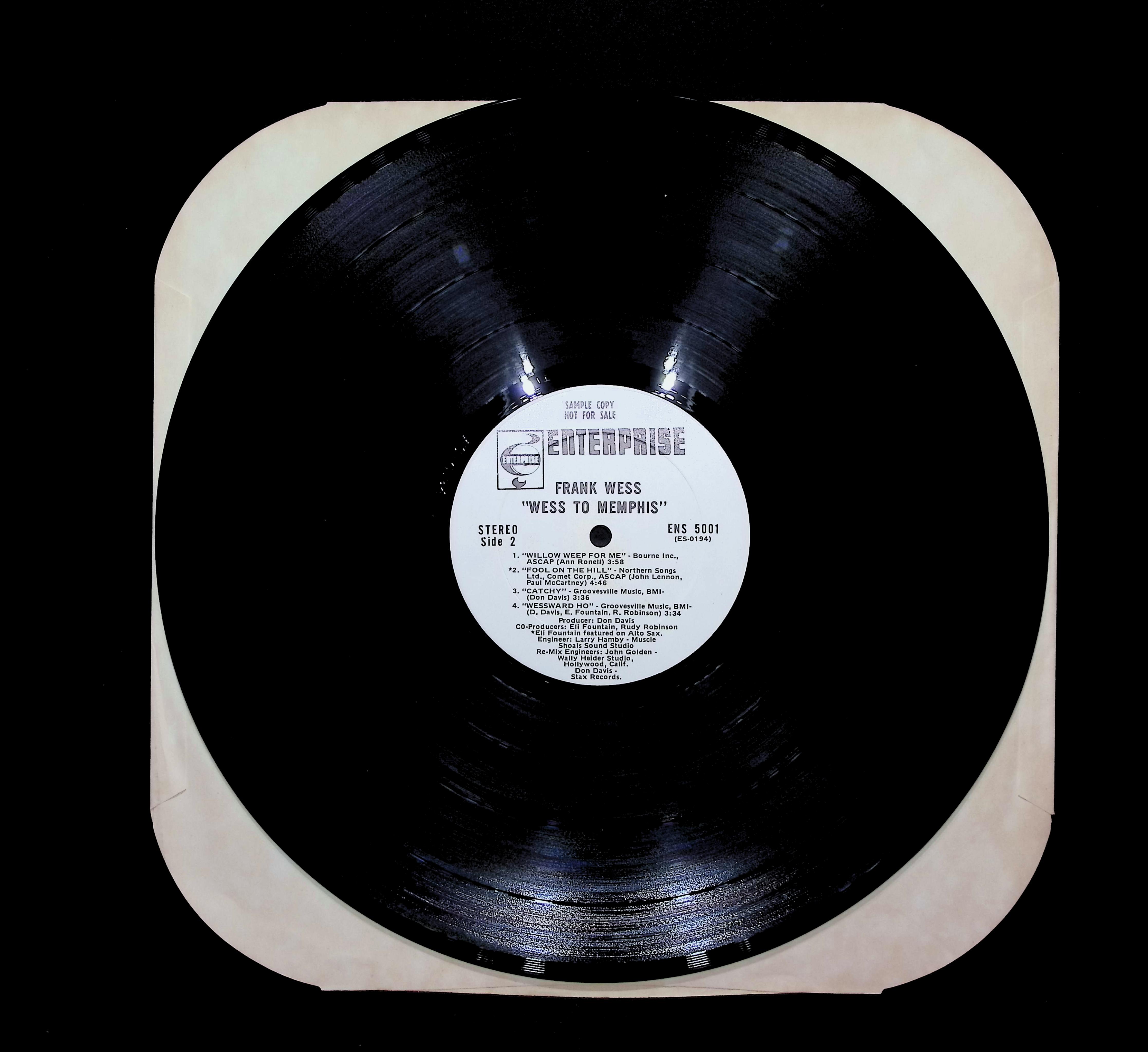 Frank Wess Wess To Memphis 12" LP 1971 ENS 5001 Jazz — image 5