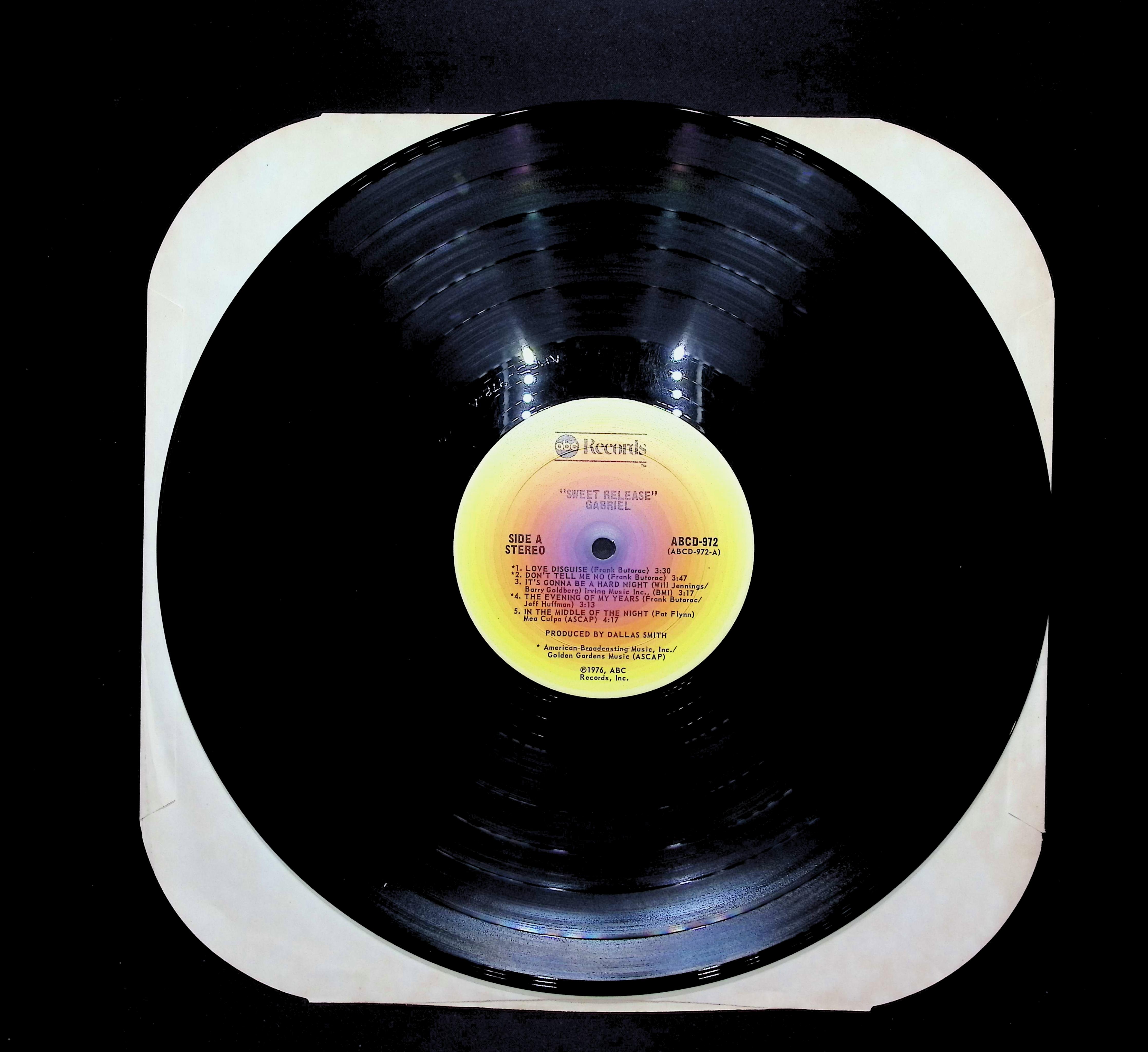 Gabriel (27) Sweet Release 12" LP 1976 ABCD-972 Rock — image 5