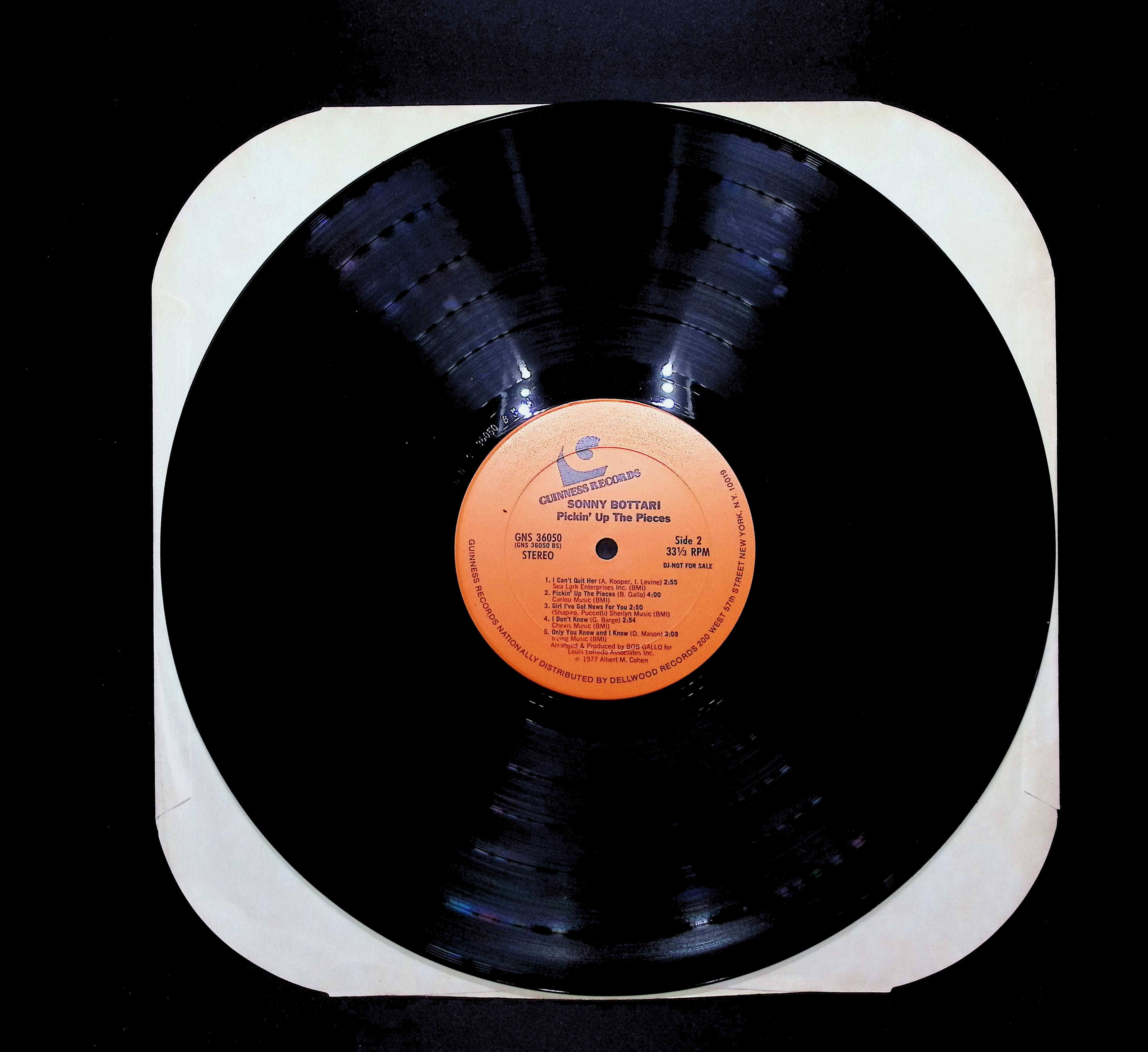 Sonny Bottari Pickin Up The Pieces 12" LP 1977 GNS 36050 Rock — image 3