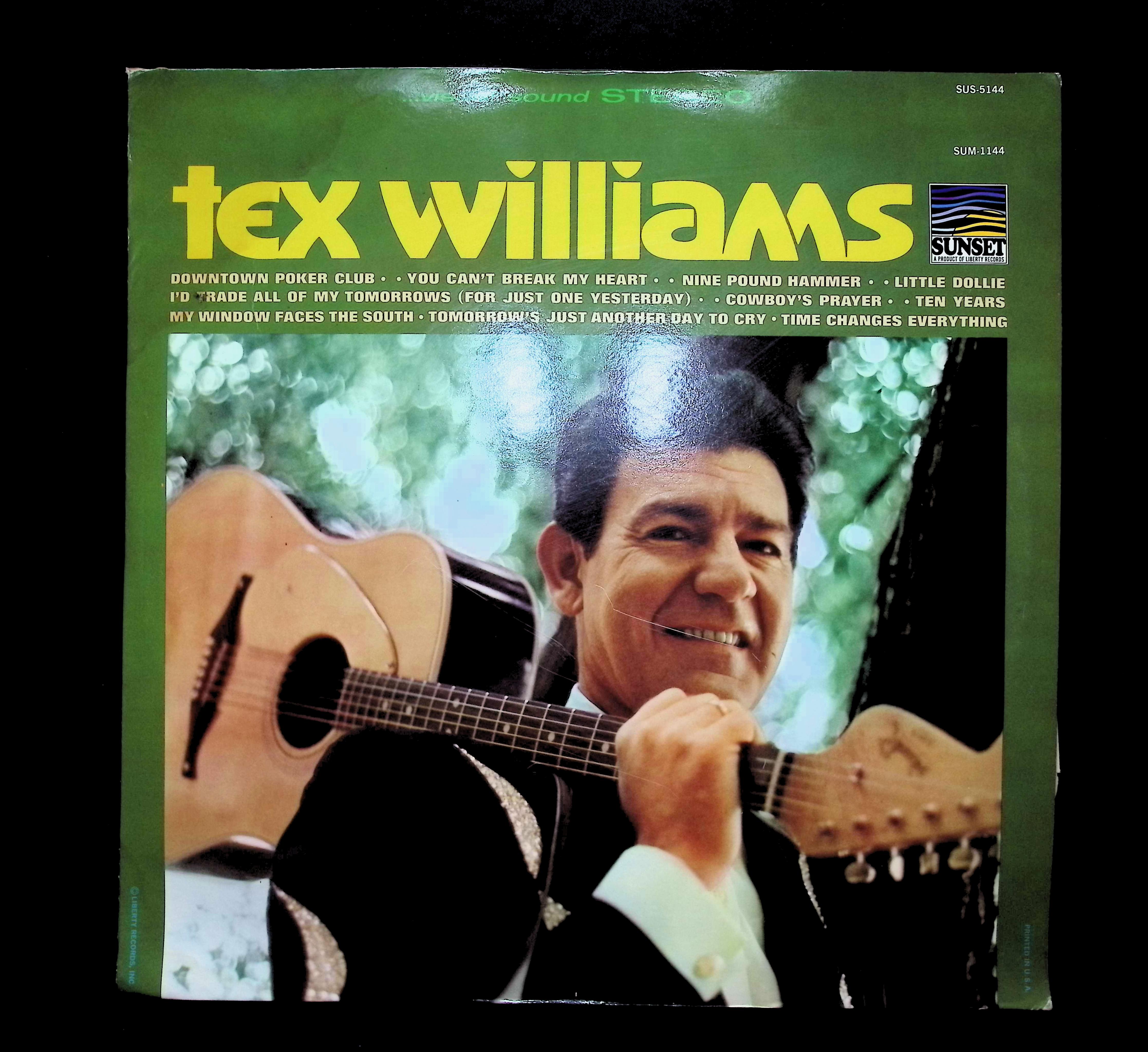 Tex Williams Tex Williams 12" LP 1966 SUS-5144 Folk, World, & Country