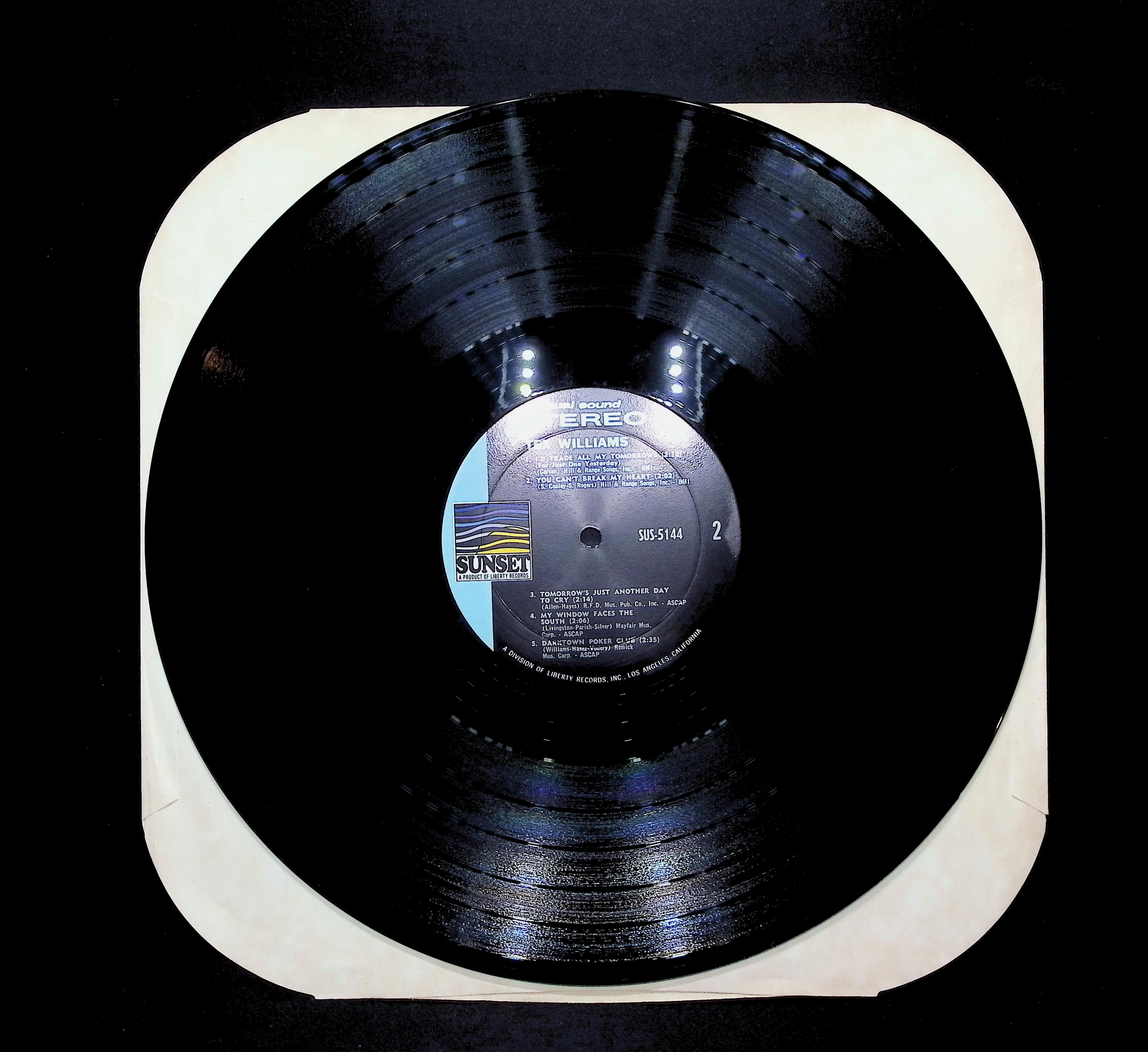 Tex Williams Tex Williams 12" LP 1966 SUS-5144 Folk, World, & Country — image 3
