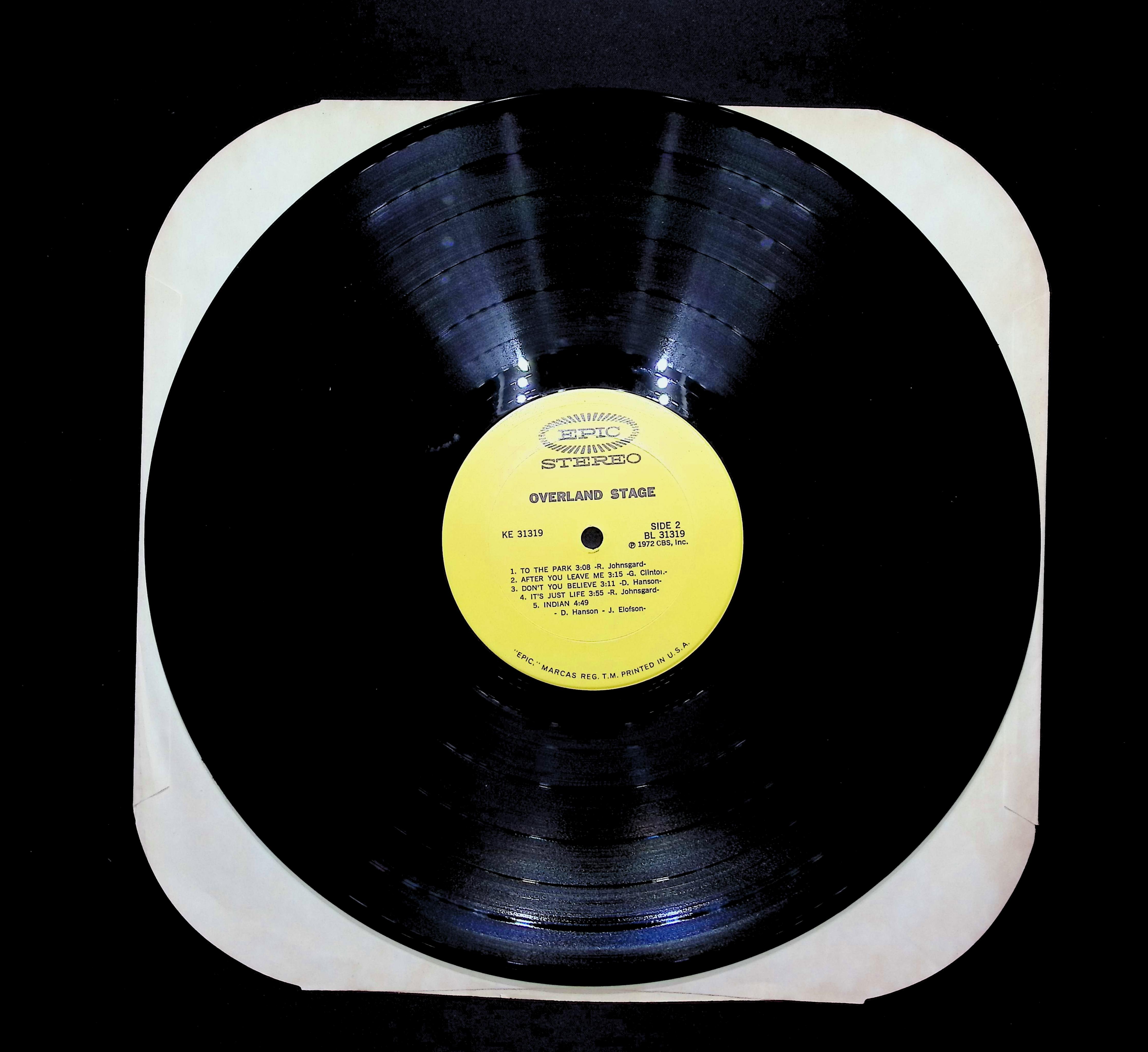 Overland Stage Overland Stage 12" LP 1972 KE 31319 Rock — image 3