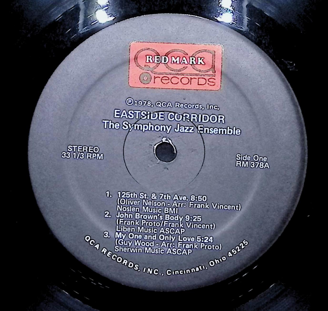 Symphony Jazz Ensemble Eastside Corridor 12" LP 1978 RM 378 Jazz — image 2