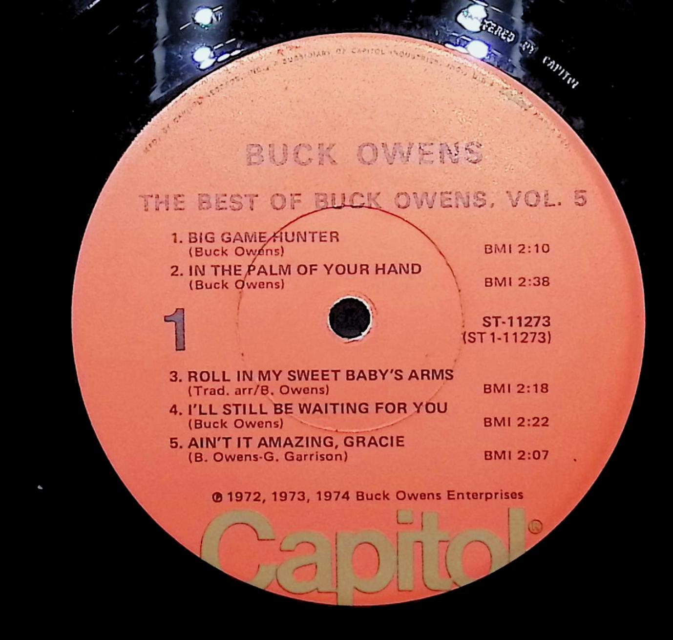 Buck Owens The Best Of Buck Owens, Vol. 5 12" LP 1974 ST-11273 Folk, World, & Country — image 4