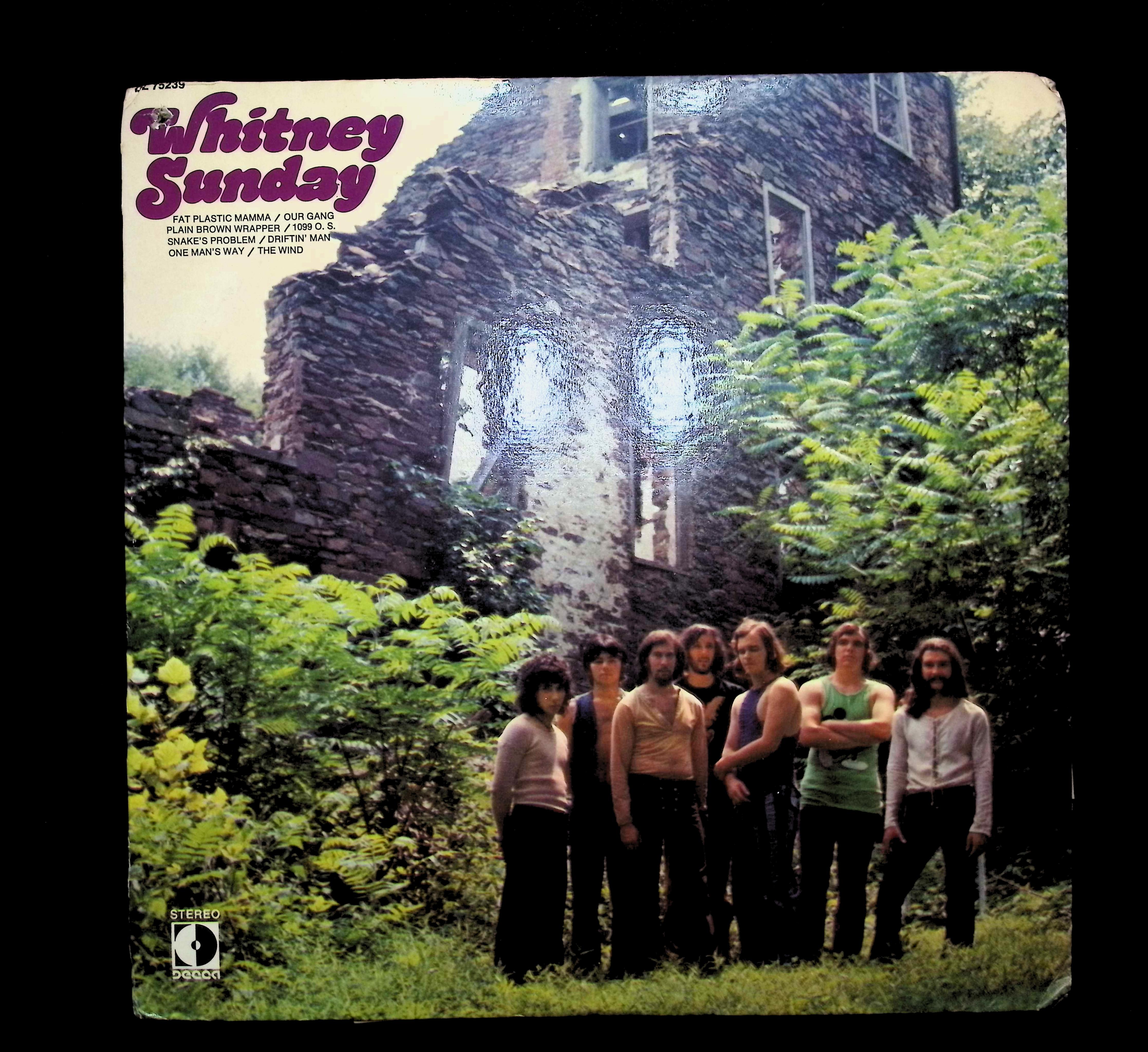 Whitney Sunday Whitney Sunday 12" LP 1970 DL 75239 Rock