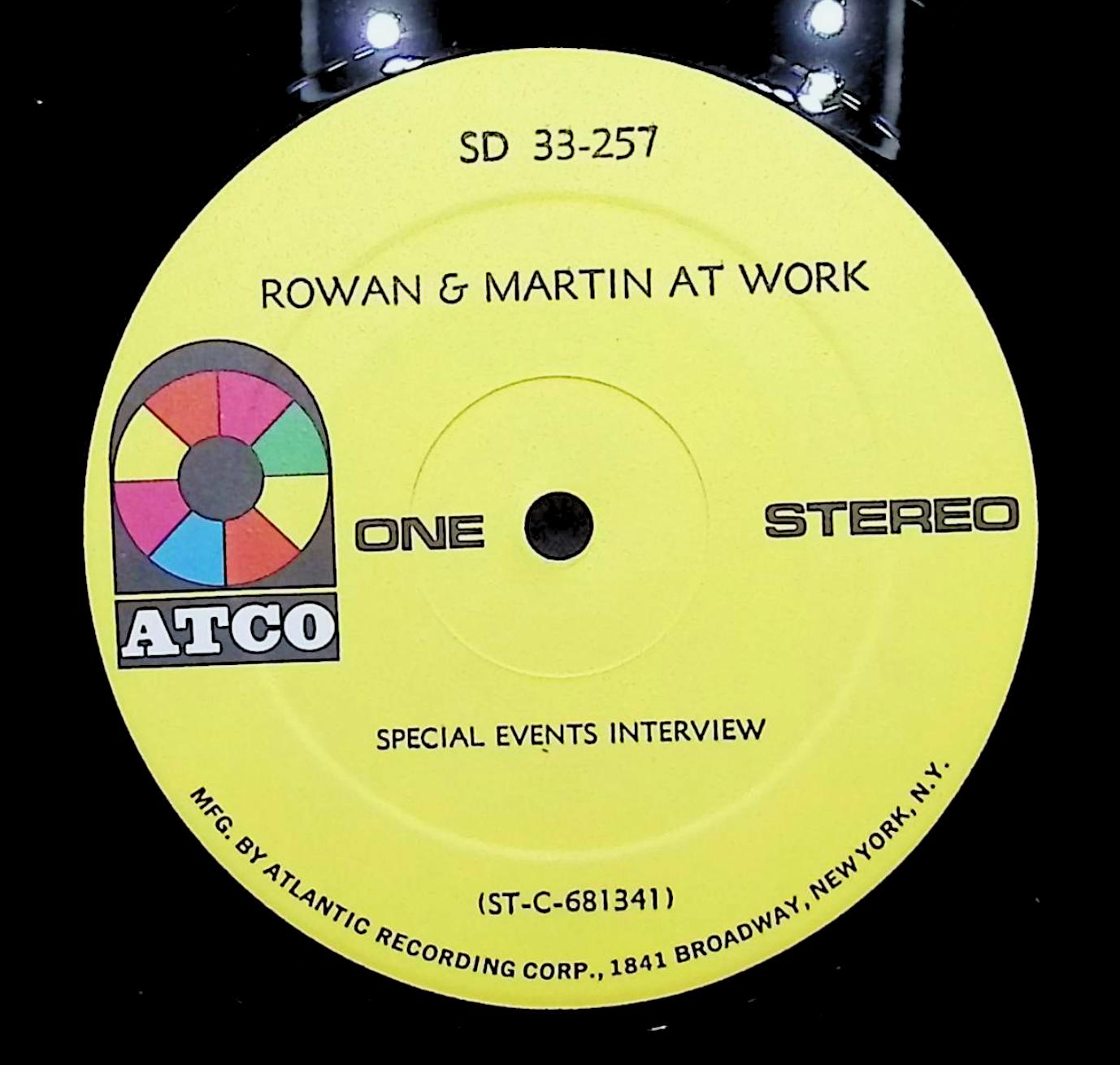 Rowan & Martin At Work 12" LP 1968 SD 33-257 Non-Music — image 2