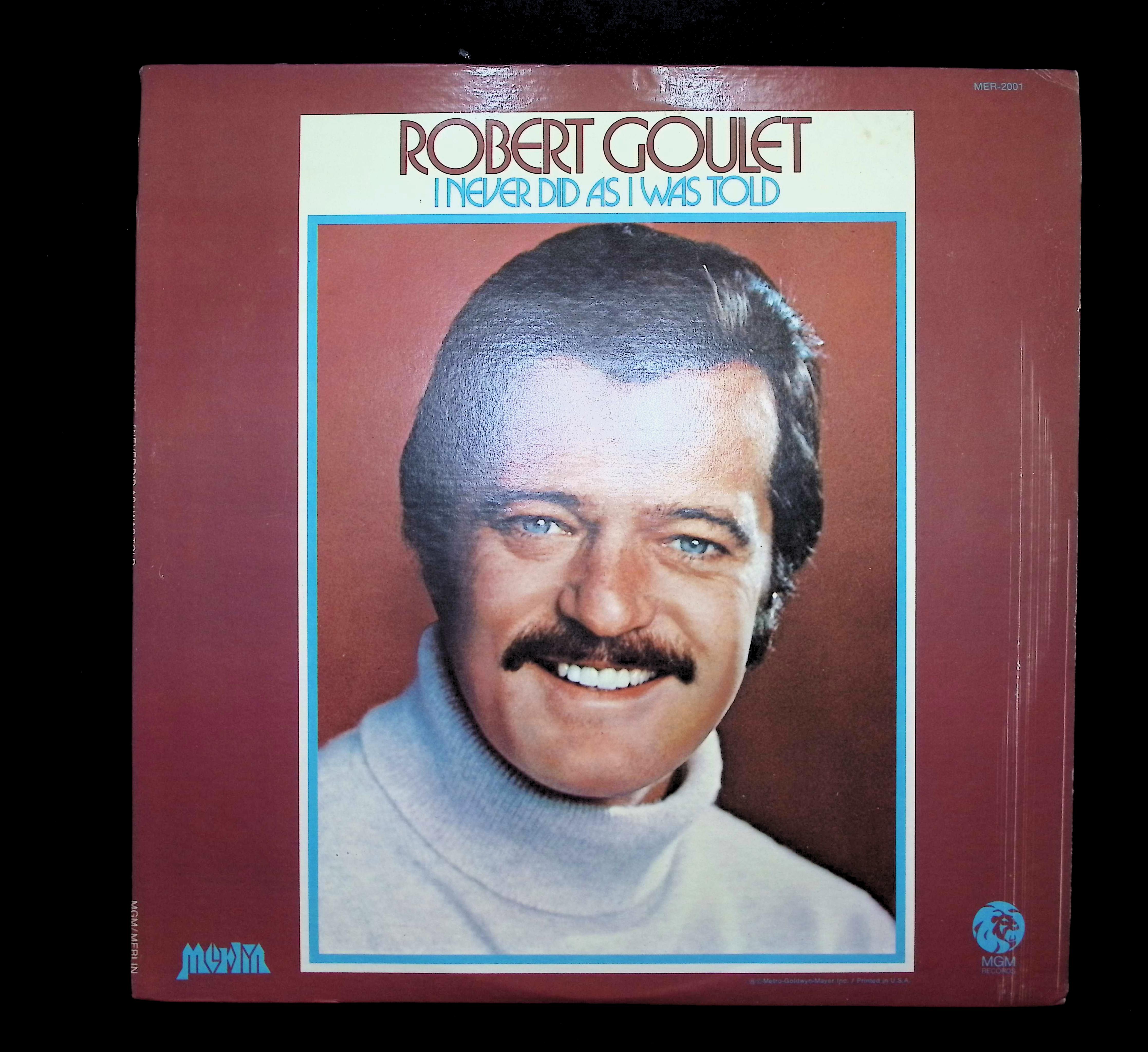 Robert Goulet I Never Did As I Was Told 12" LP 1971 MER 2001 Pop