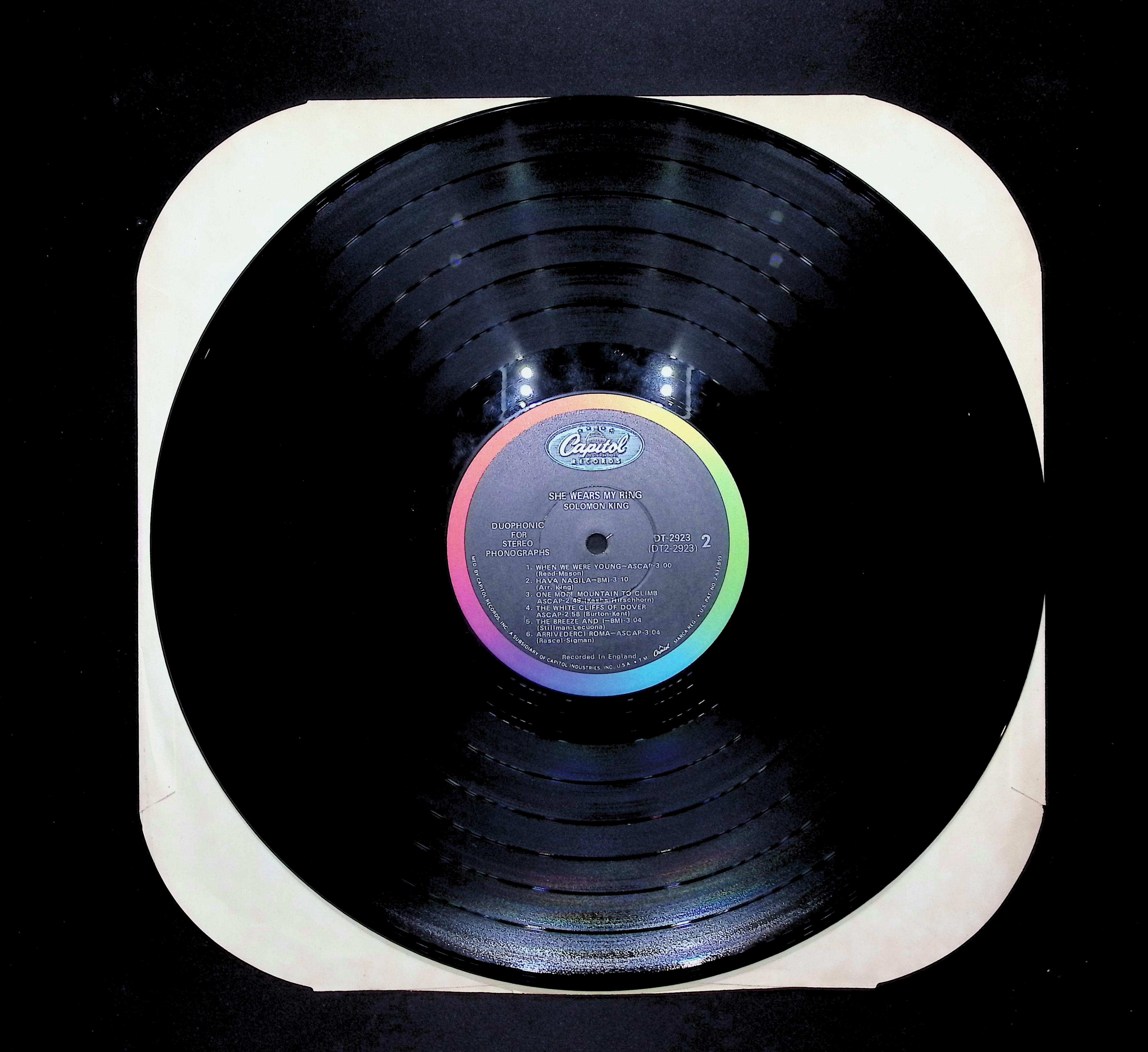 Solomon King She Wears My Ring 12" LP 1968 DT 2923 Pop — image 3