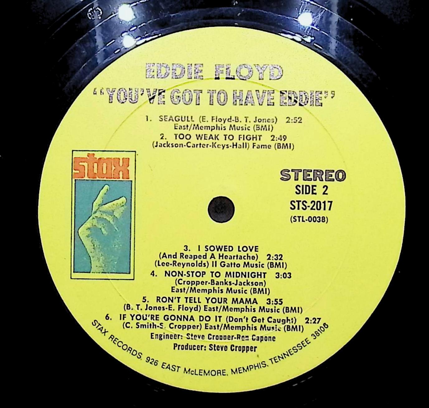 Eddie Floyd You've Got To Have Eddie 12" LP 1969 STS 2017 Funk / Soul — image 2