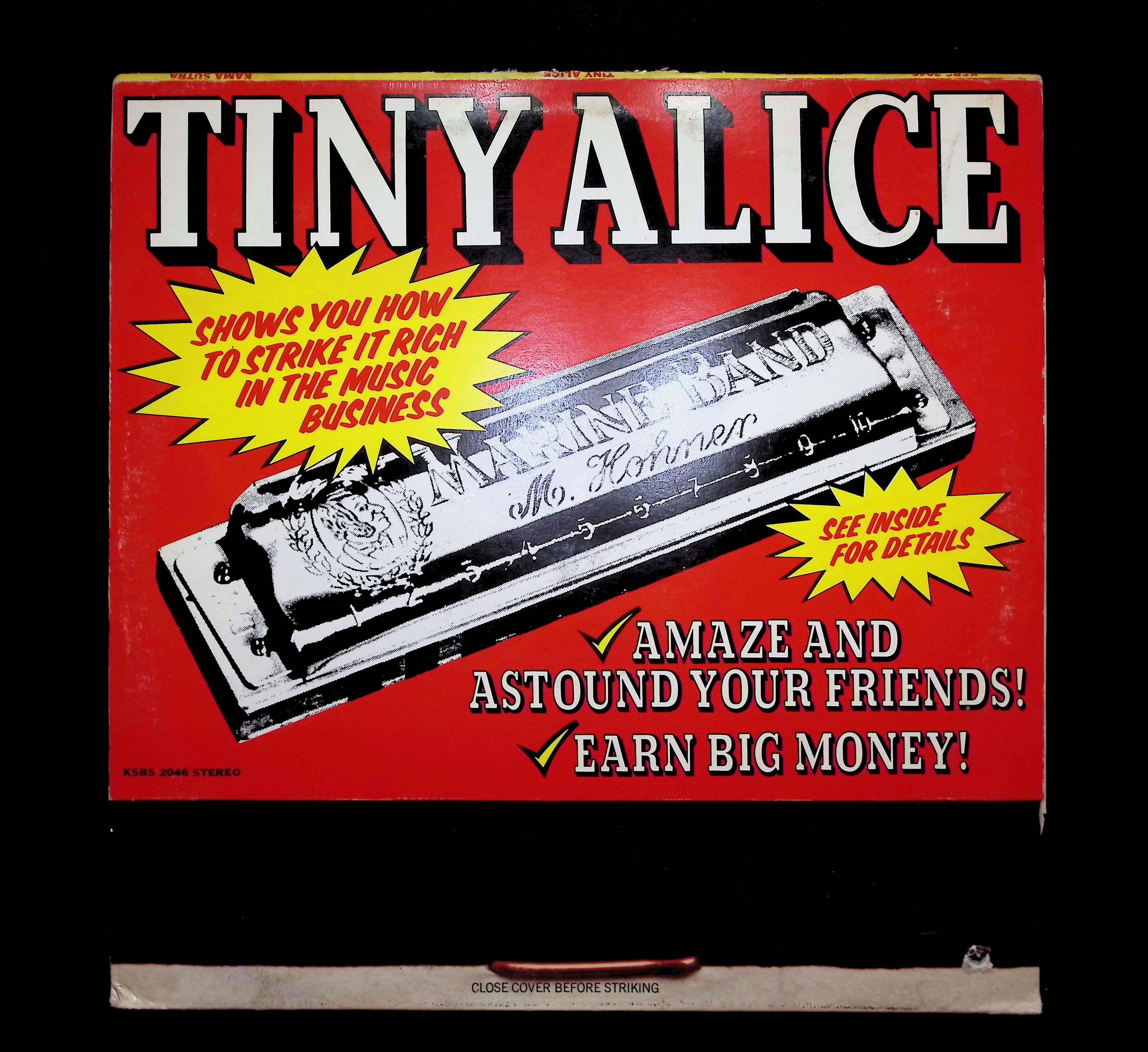 Tiny Alice Tiny Alice 12" LP 1972 KSBS 2046 Jazz