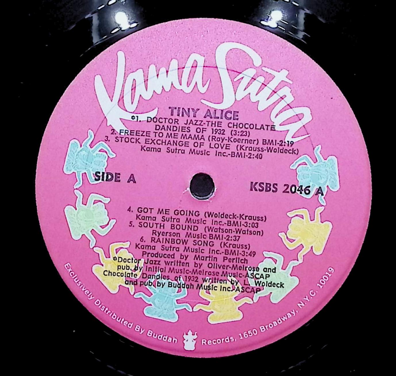 Tiny Alice Tiny Alice 12" LP 1972 KSBS 2046 Jazz — image 2