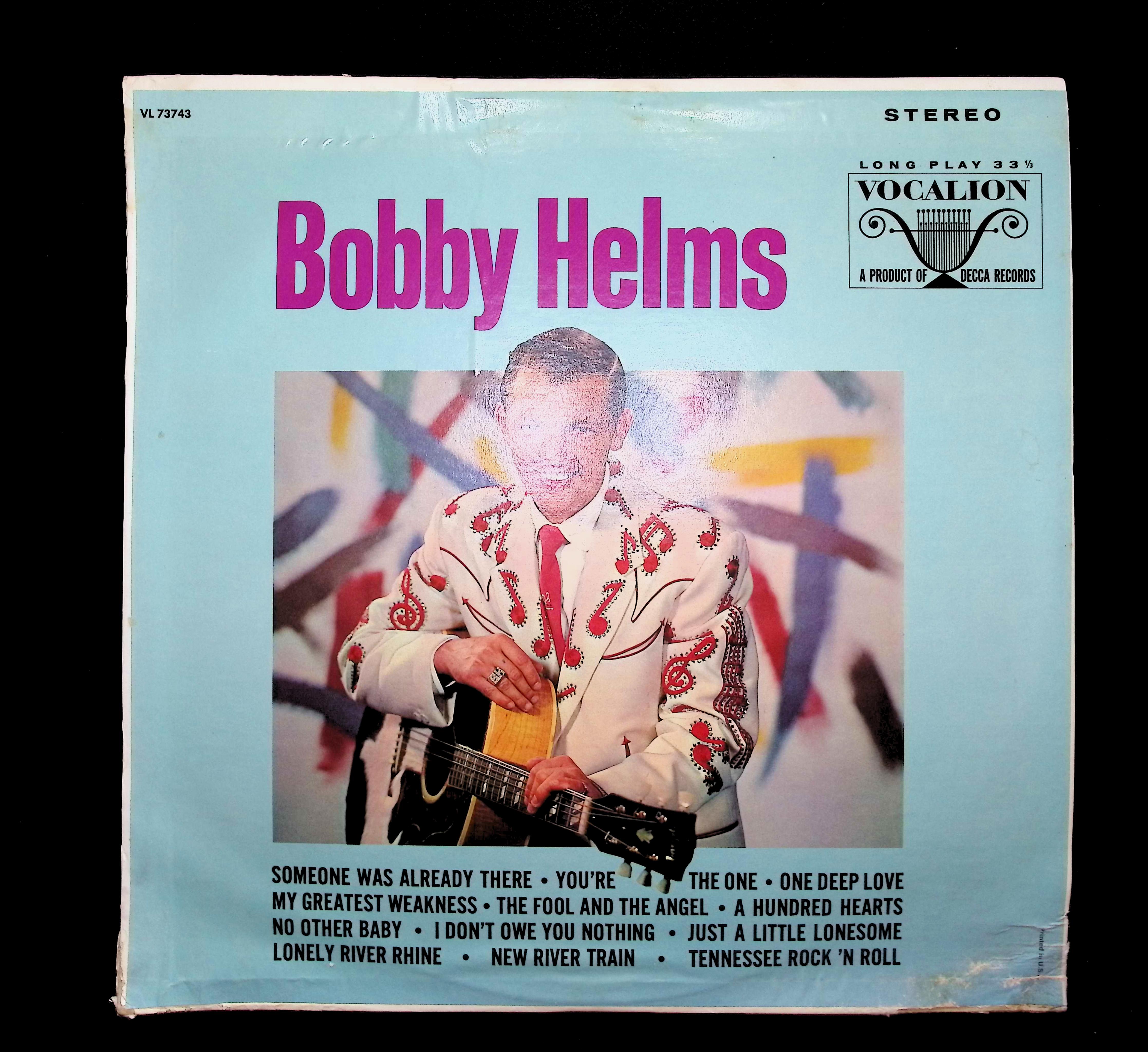 Bobby Helms Bobby Helms 12" LP 1965 VL 73743 Folk, World, & Country
